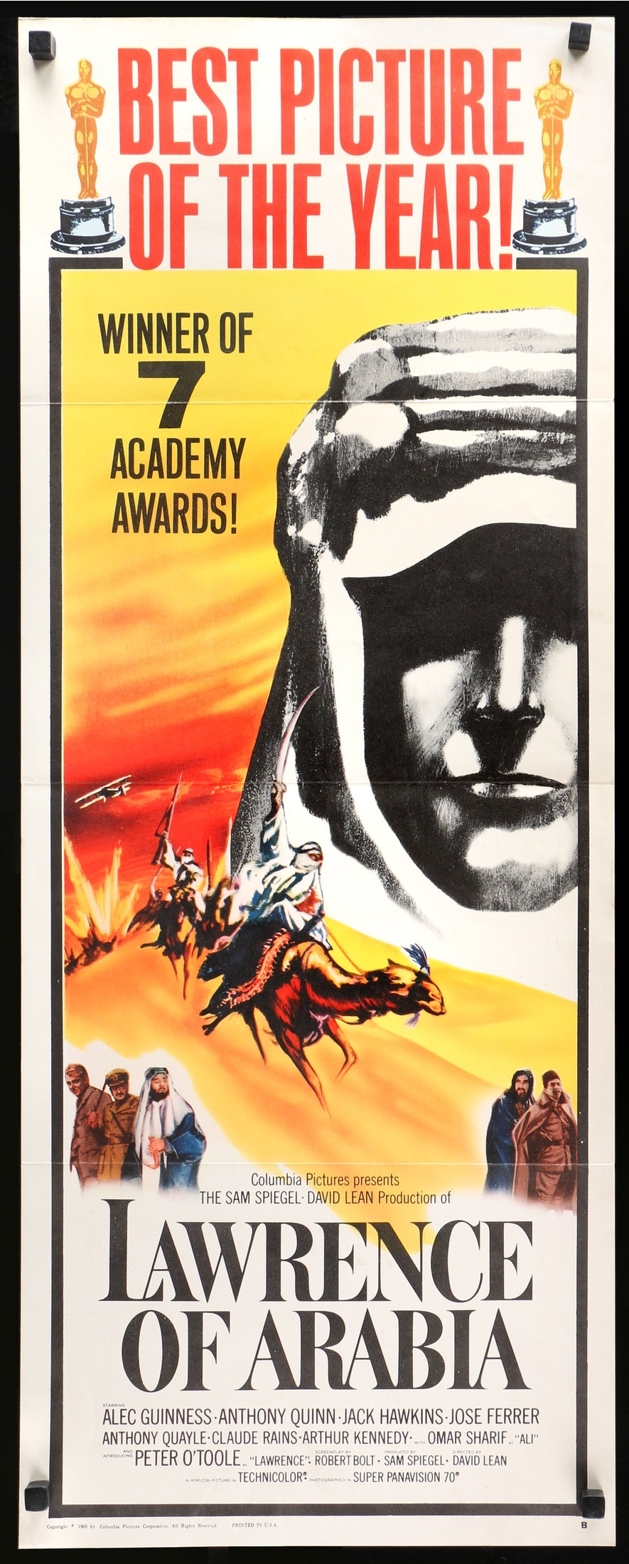 Lawrence of Arabia (1962) original movie poster for sale at Originalfilmart
