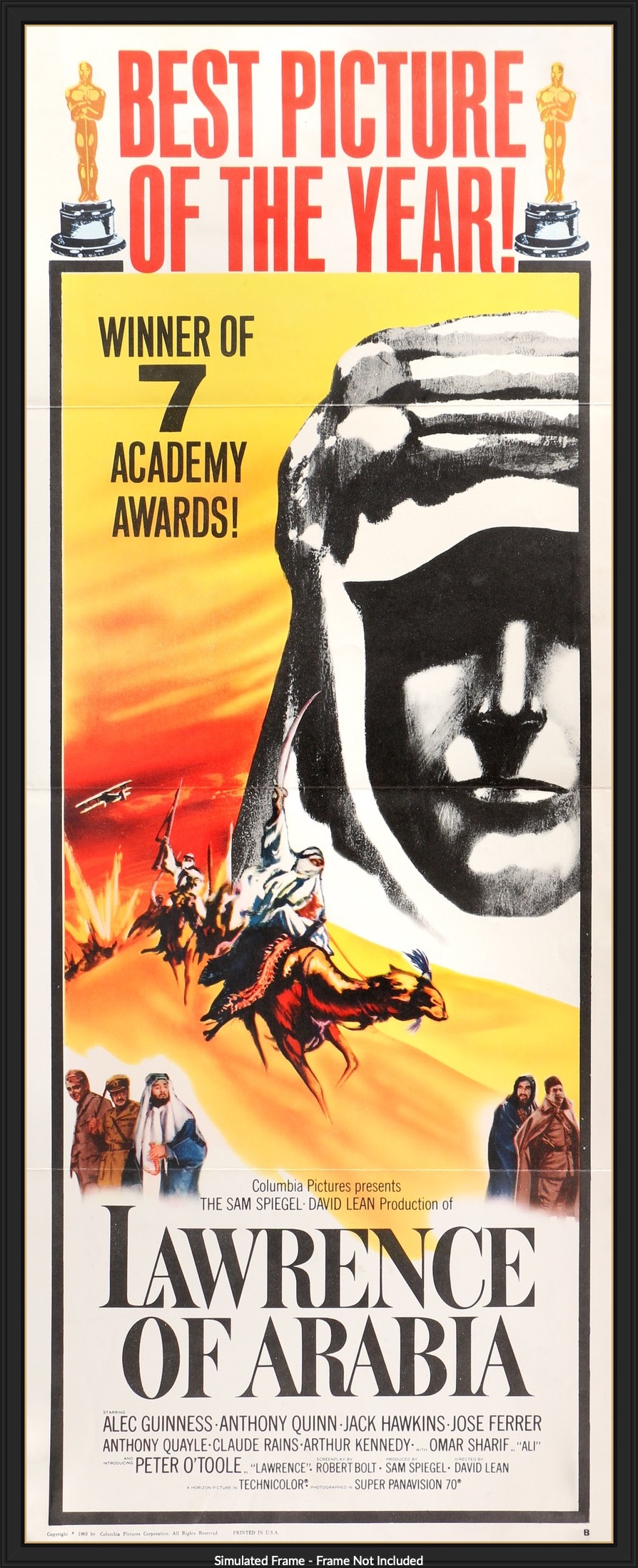Lawrence of Arabia (1962) original movie poster for sale at Originalfilmart