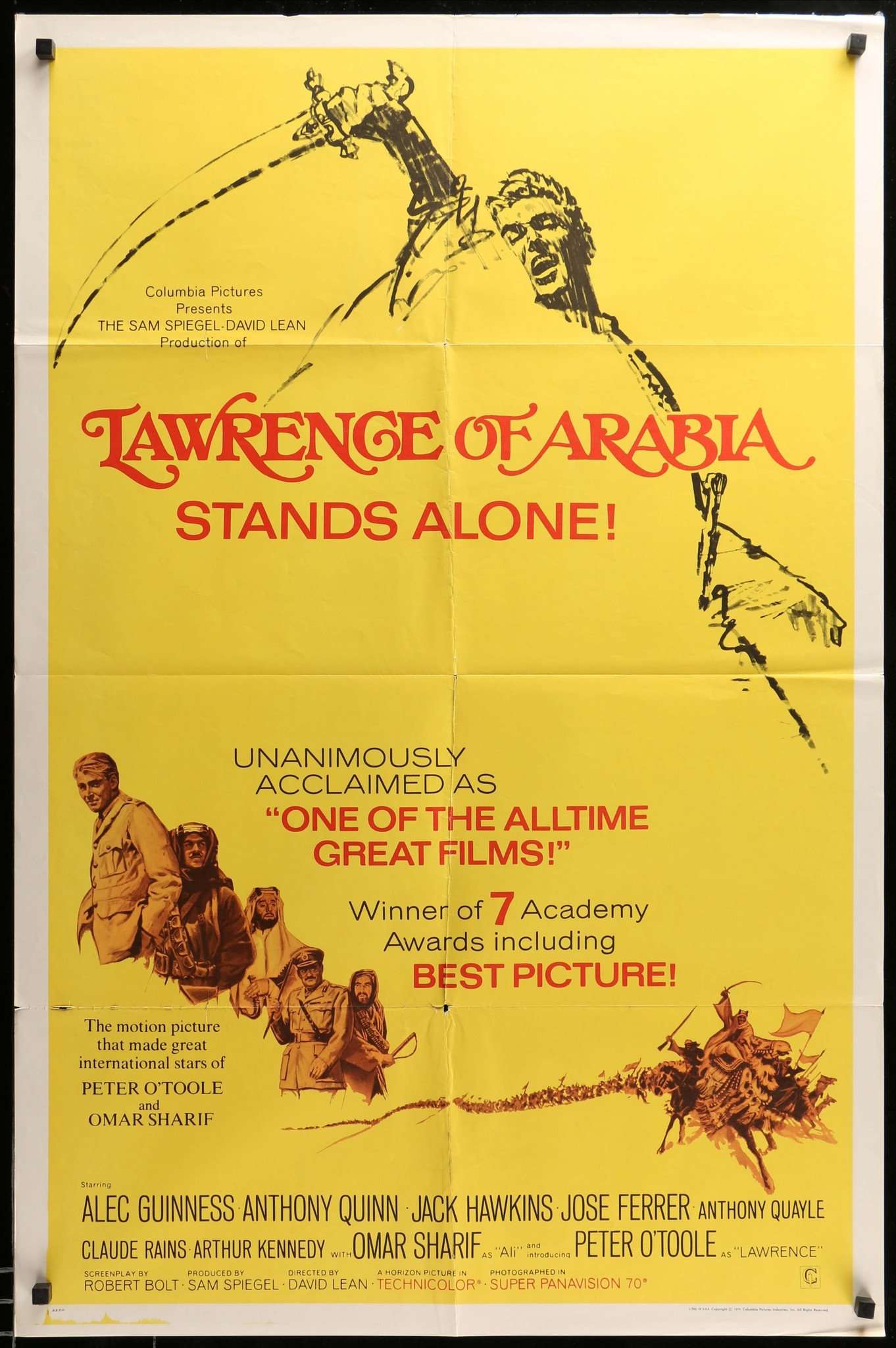 Lawrence of Arabia (1962) original movie poster for sale at Originalfilmart