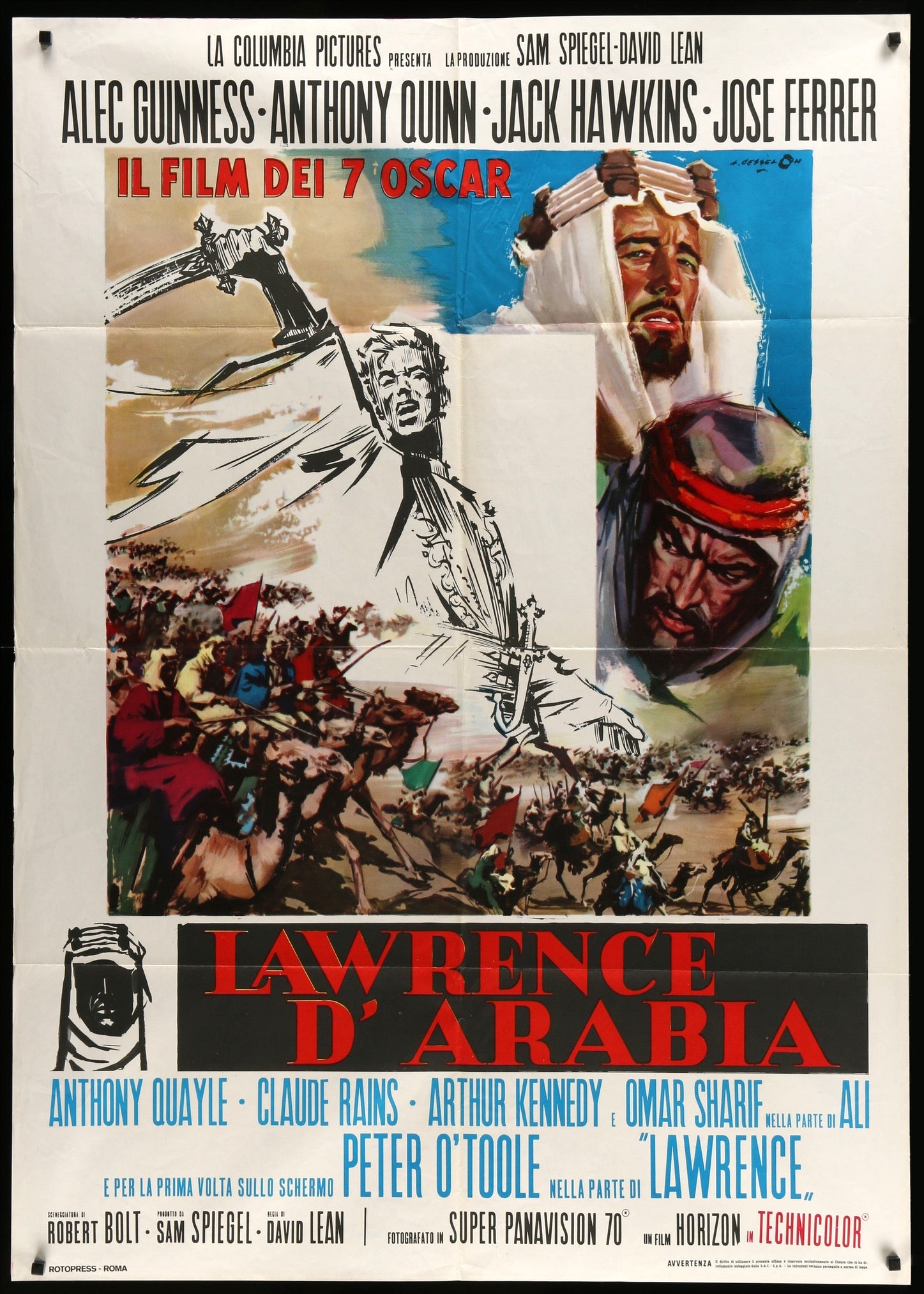 Lawrence of Arabia (1962) original movie poster for sale at Originalfilmart