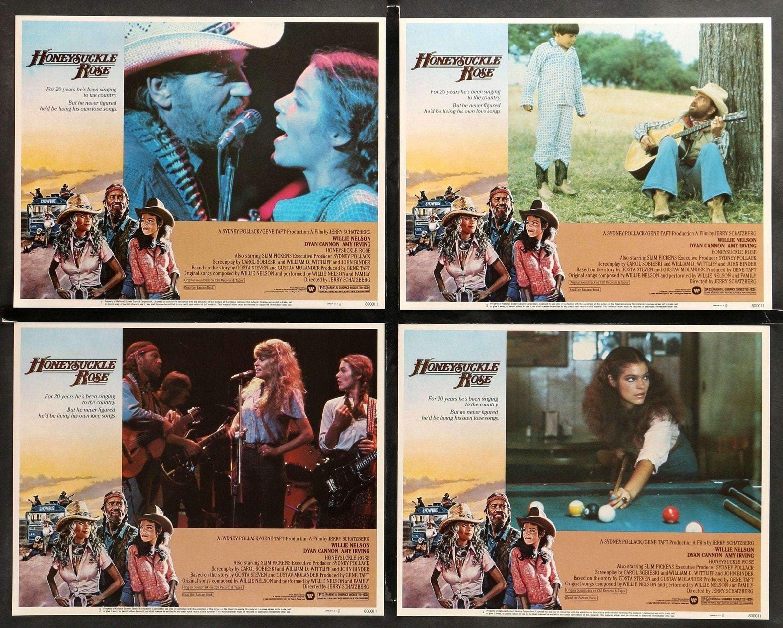 Honeysuckle Rose (1980) Lobby Cards - Set of 8 original movie poster for sale at Originalfilmart