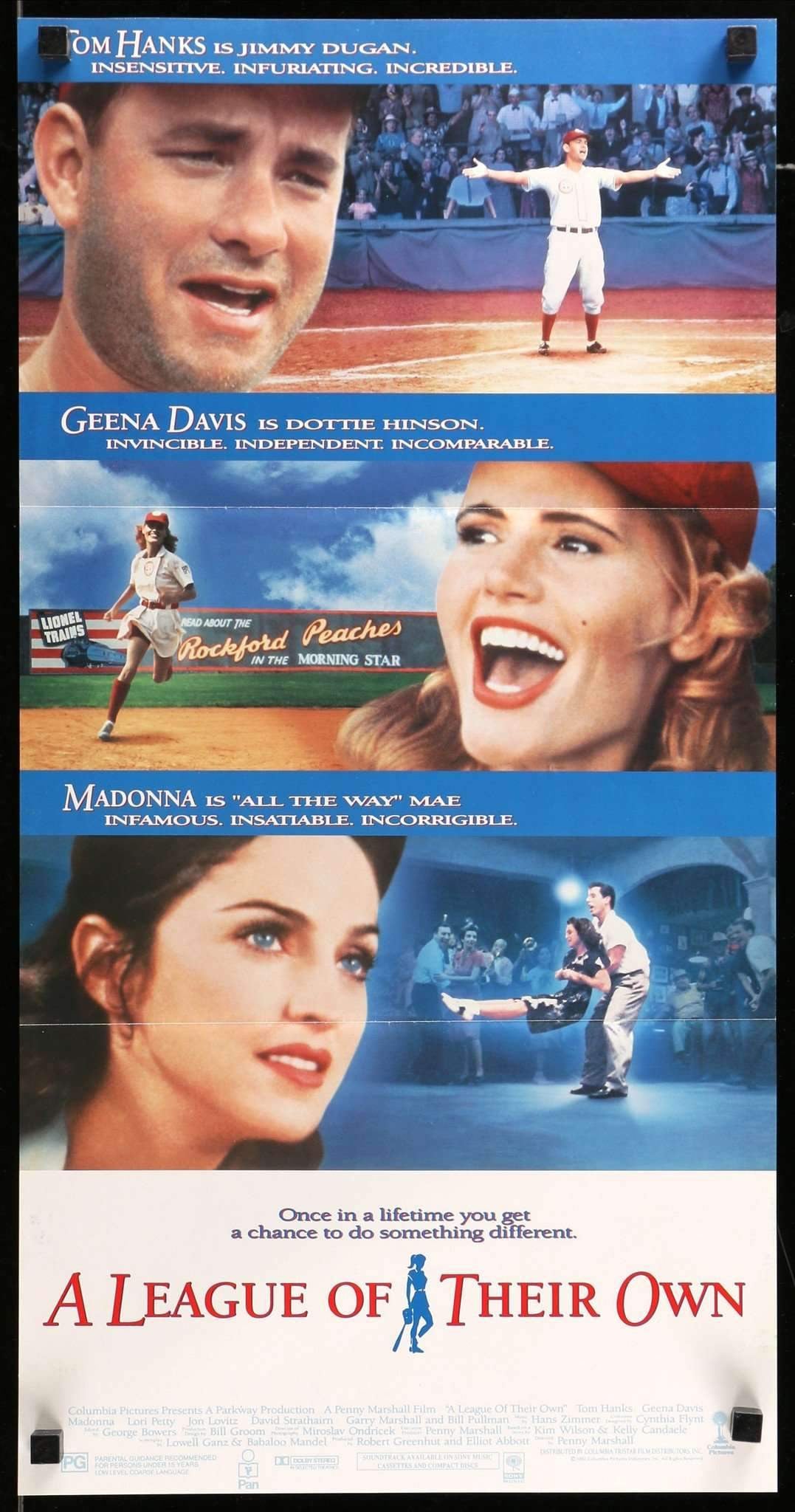 A League of Their Own (1992) original movie poster for sale at Originalfilmart