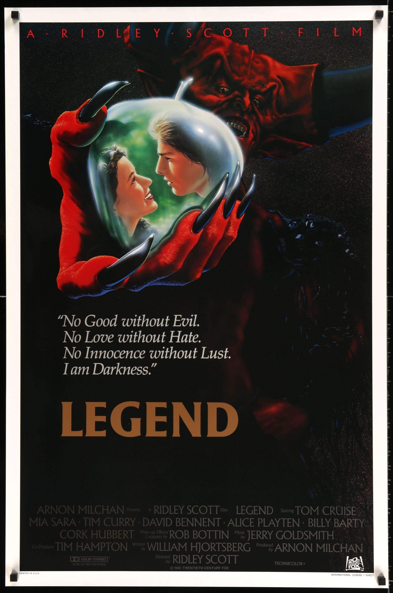 Legend (1985) original movie poster for sale at Originalfilmart