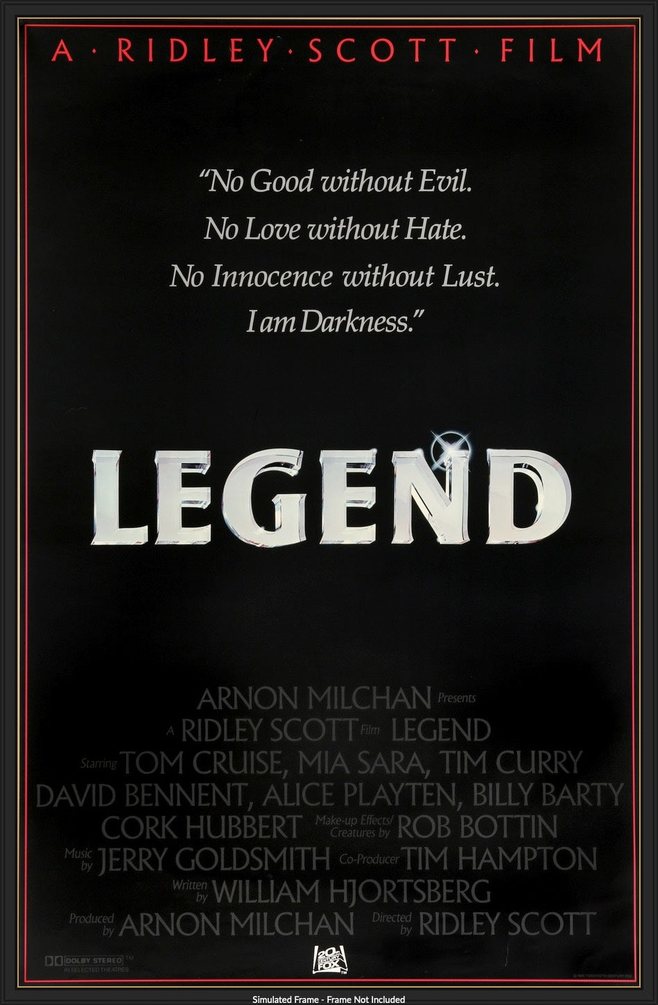 Legend (1985) original movie poster for sale at Originalfilmart