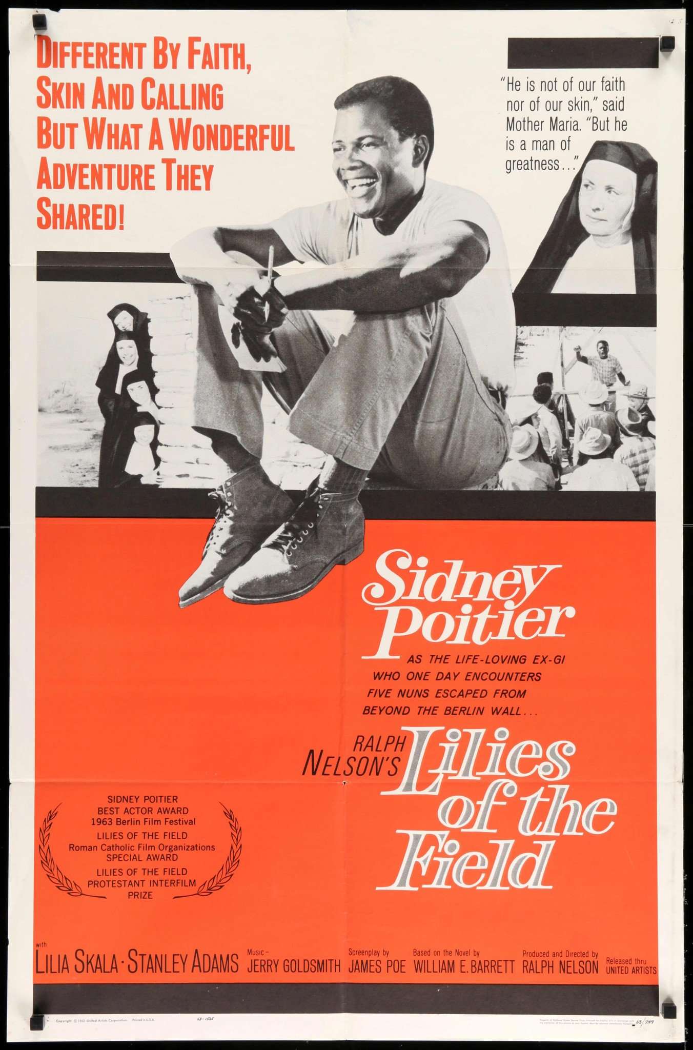 Lilies of the Field (1963) original movie poster for sale at Originalfilmart