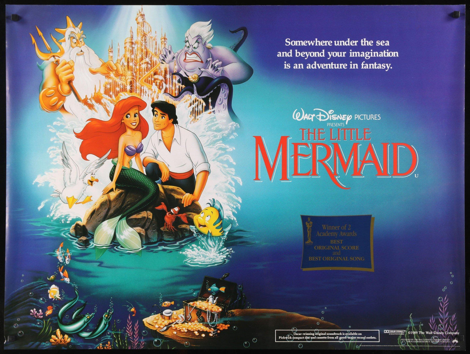 Little Mermaid (1989) original movie poster for sale at Originalfilmart