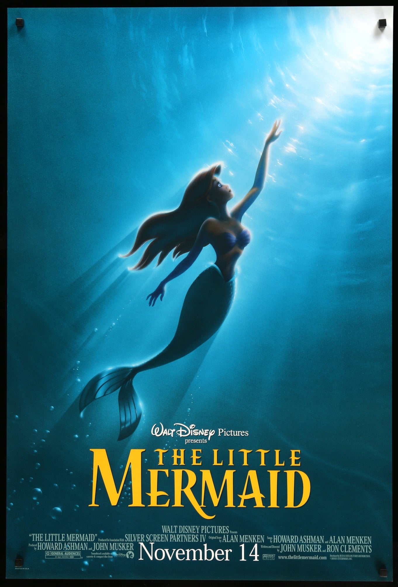 Little Mermaid (1989) original movie poster for sale at Originalfilmart