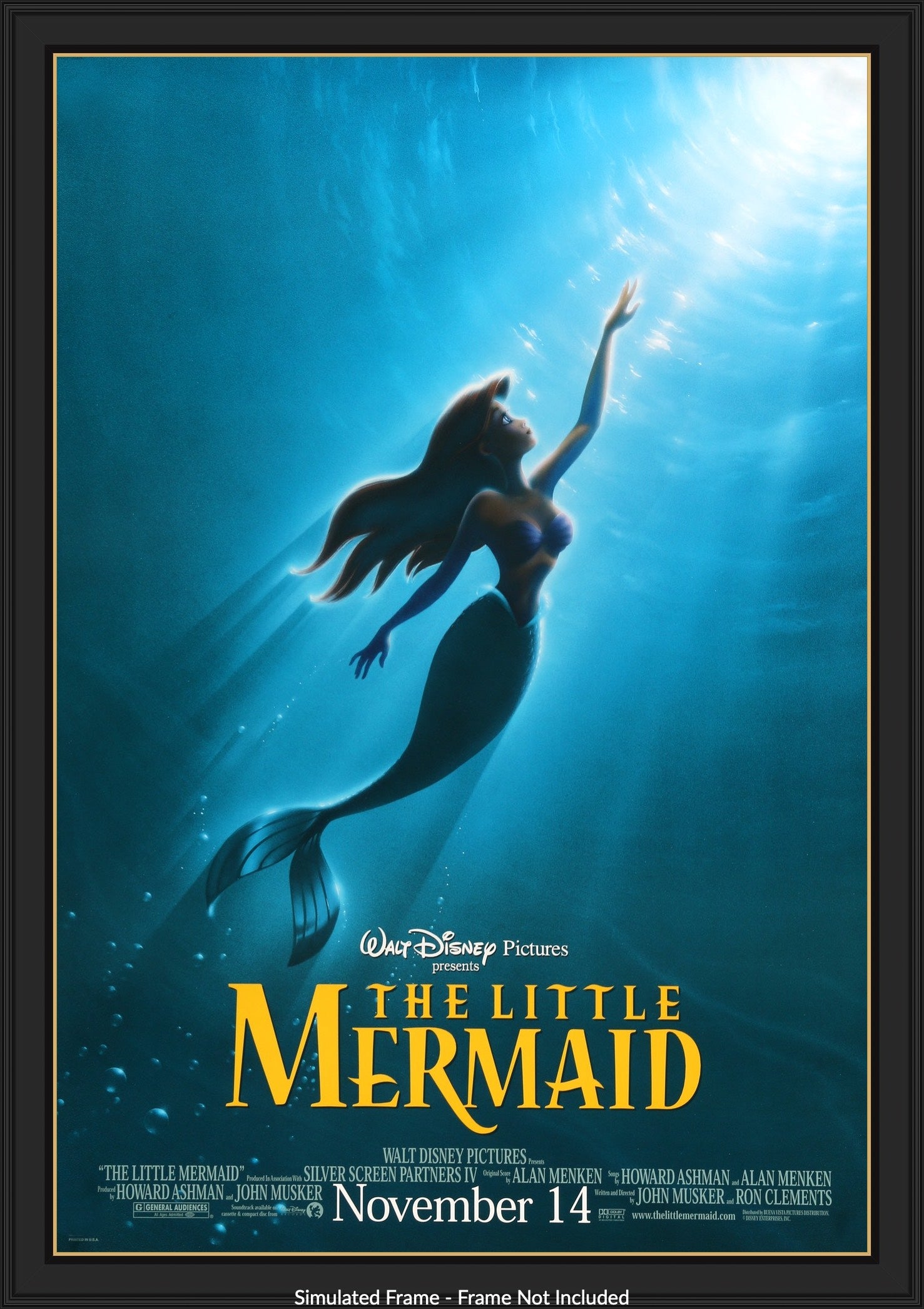 Little Mermaid (1989) original movie poster for sale at Originalfilmart