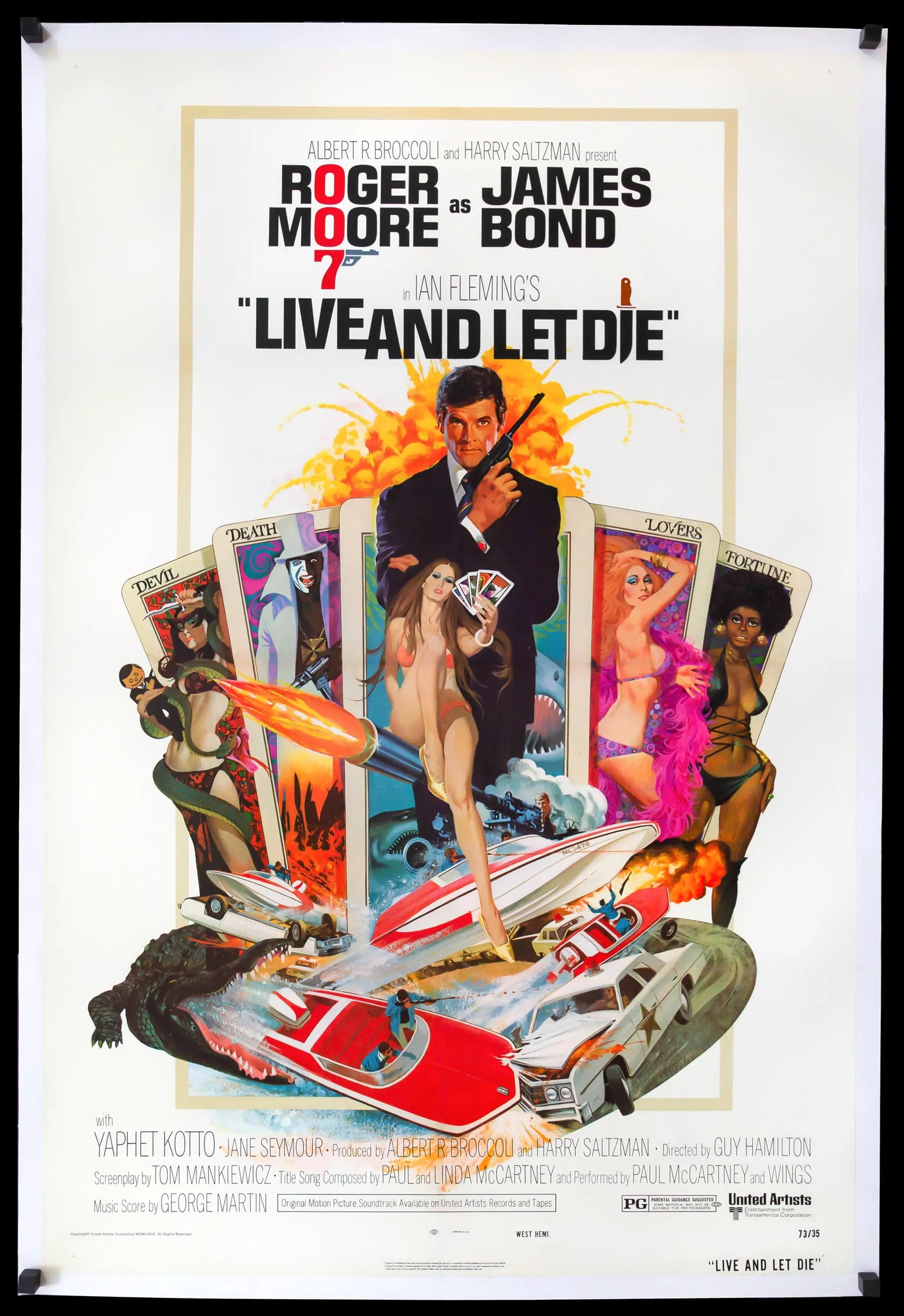 Live and Let Die (1973) original movie poster for sale at Originalfilmart