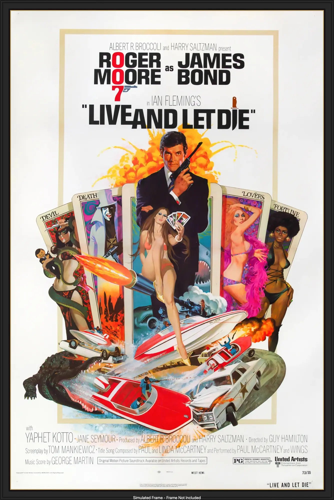 Live and Let Die (1973) original movie poster for sale at Originalfilmart
