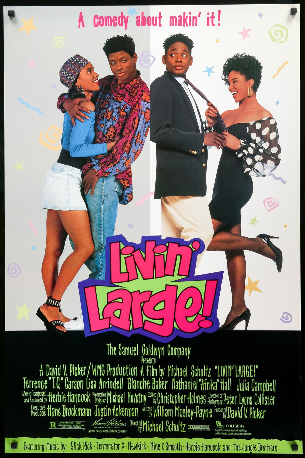 Livin' Large (1991) original movie poster for sale at Originalfilmart