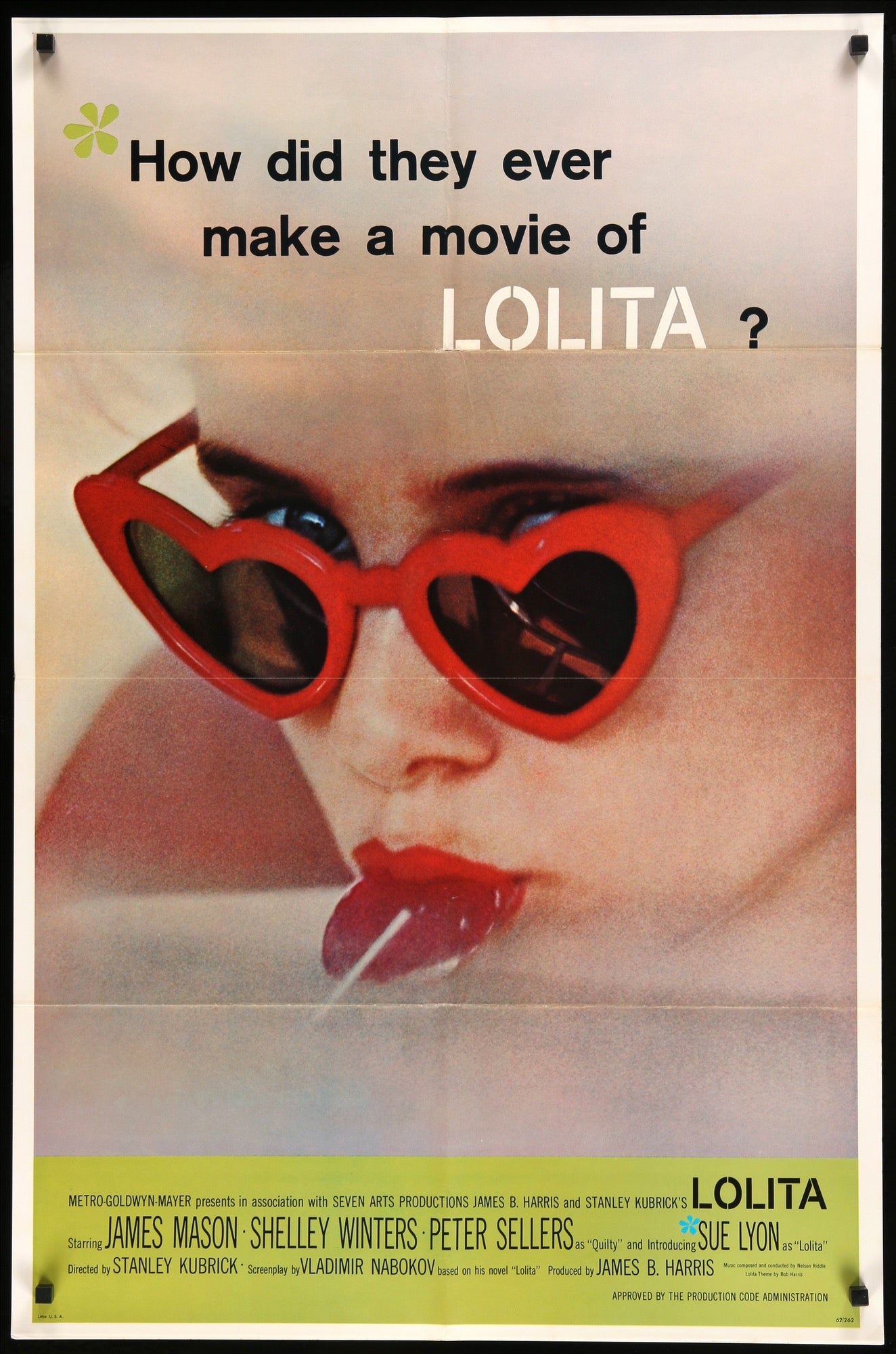 Lolita (1962) original movie poster for sale at Originalfilmart