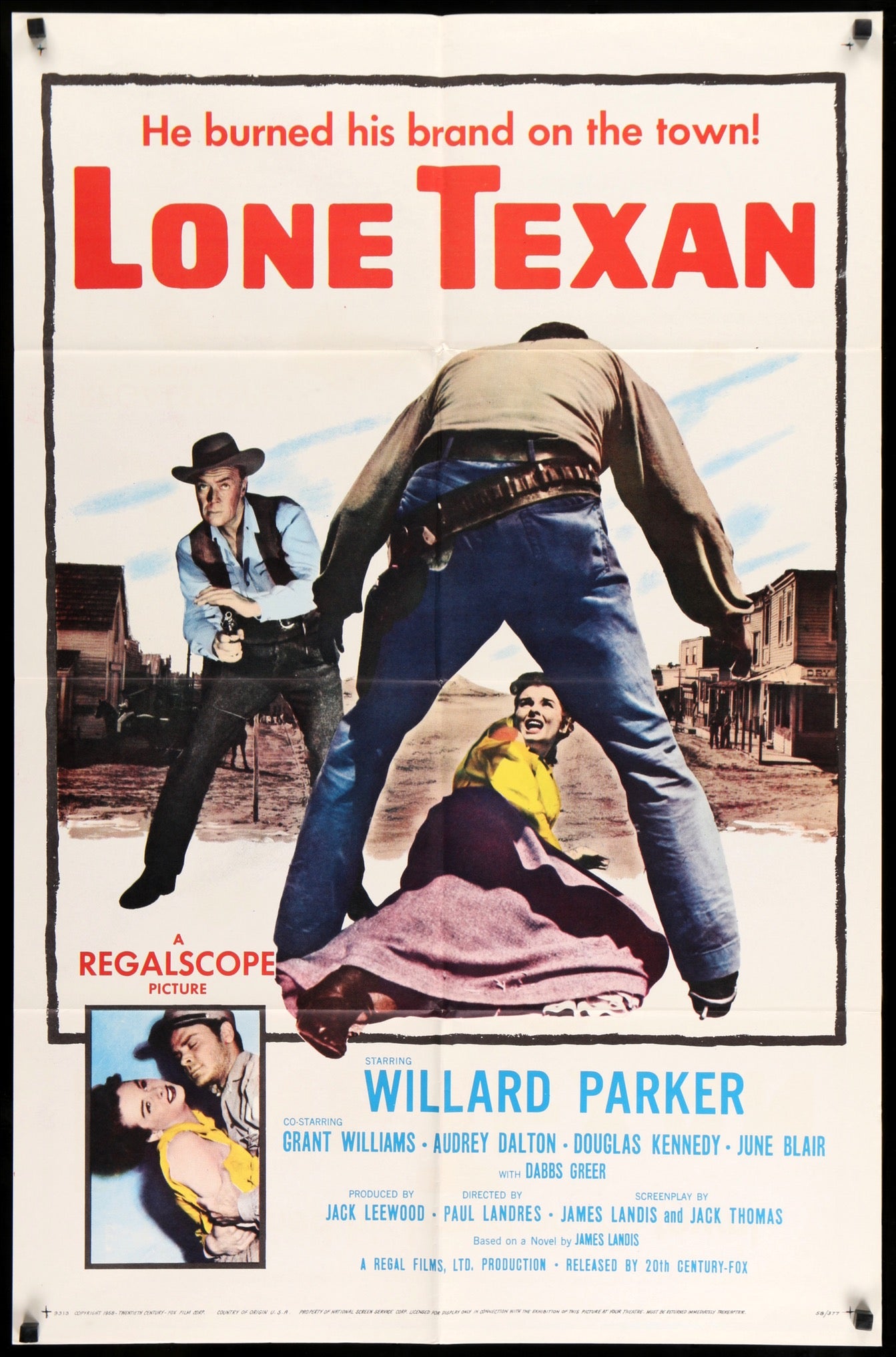 Lone Texan (1959) original movie poster for sale at Originalfilmart