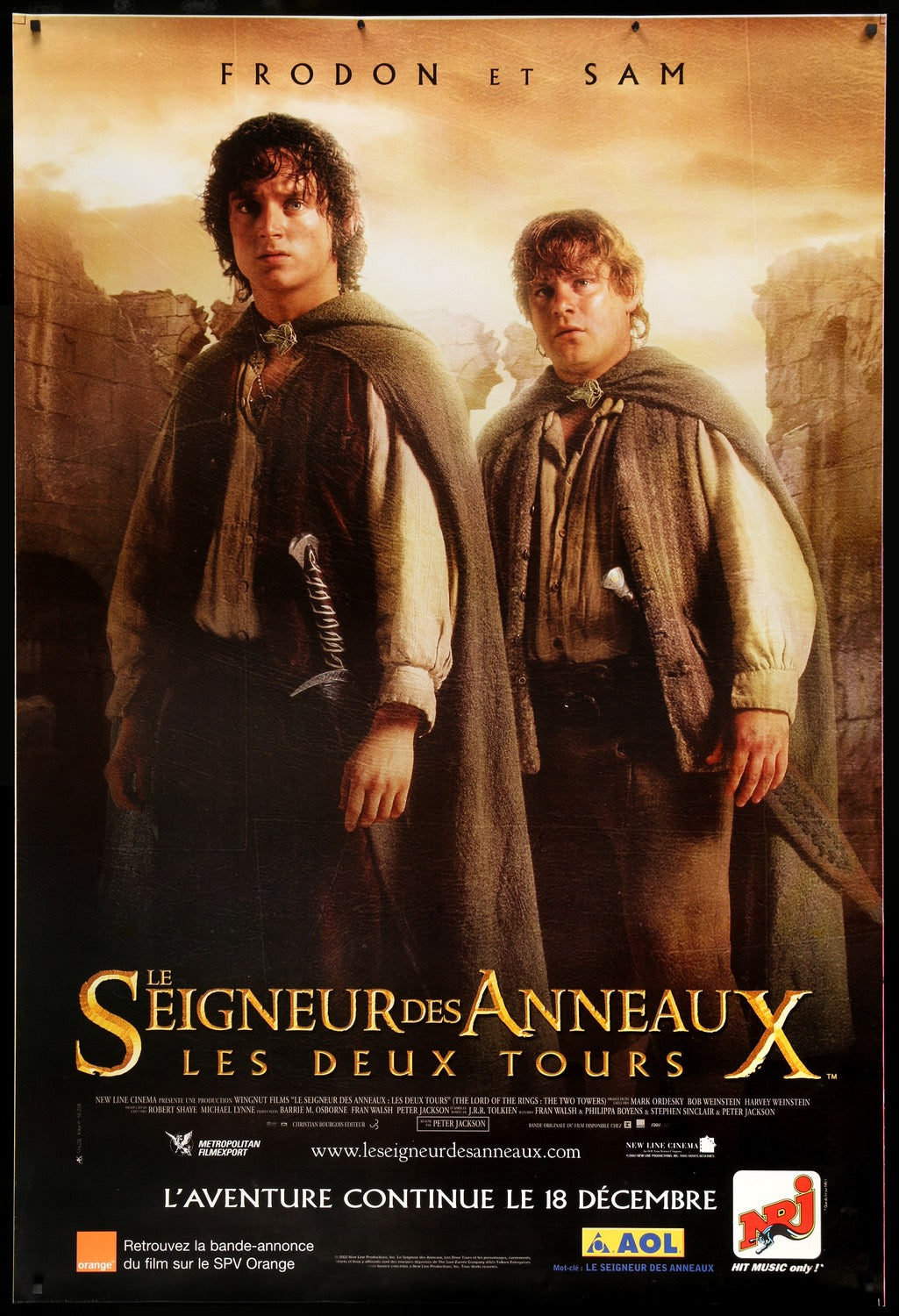 Lord of the Rings: The Two Towers (2002) original movie poster for sale at Originalfilmart