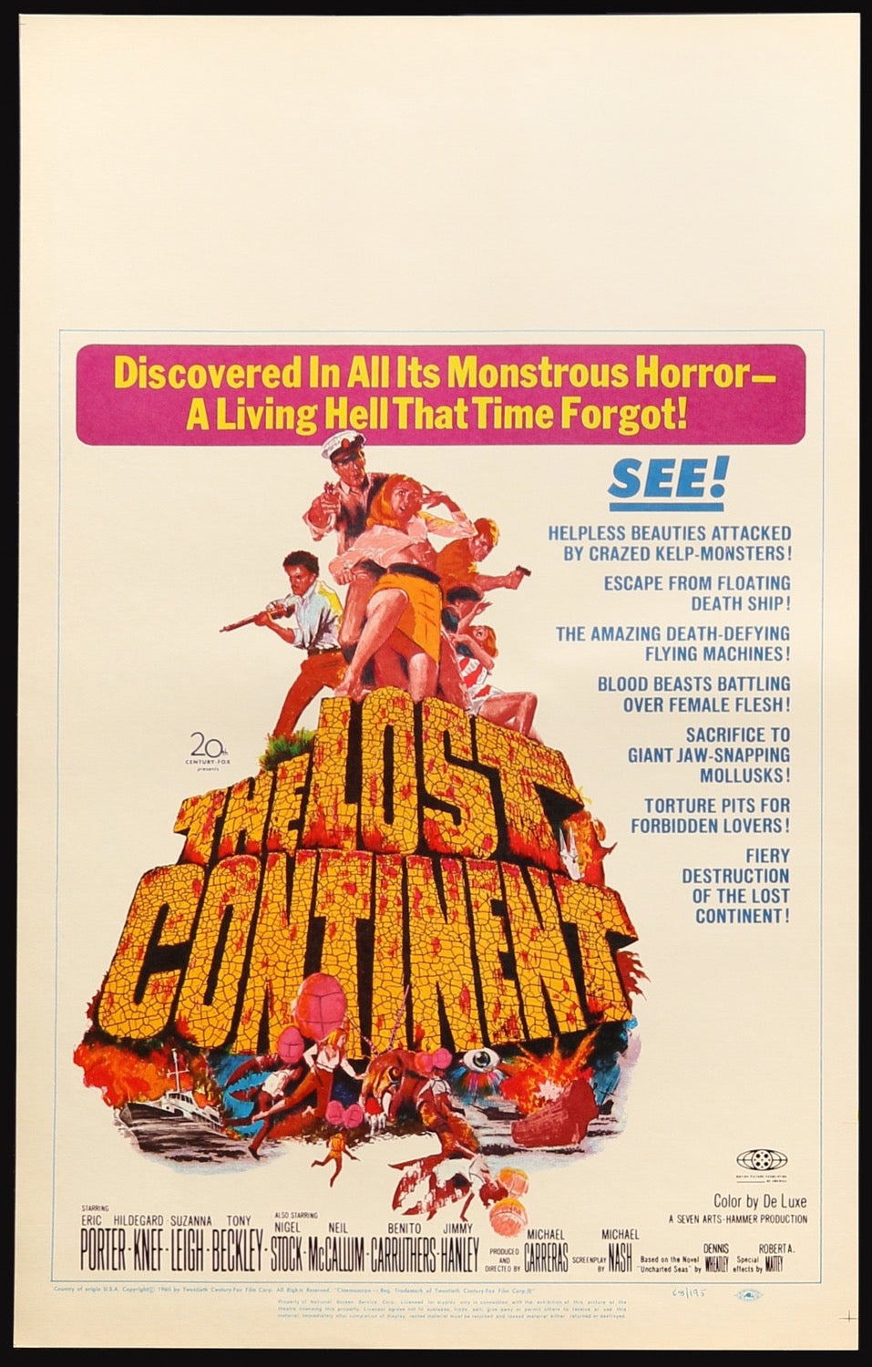 Lost Continent (1968) original movie poster for sale at Originalfilmart