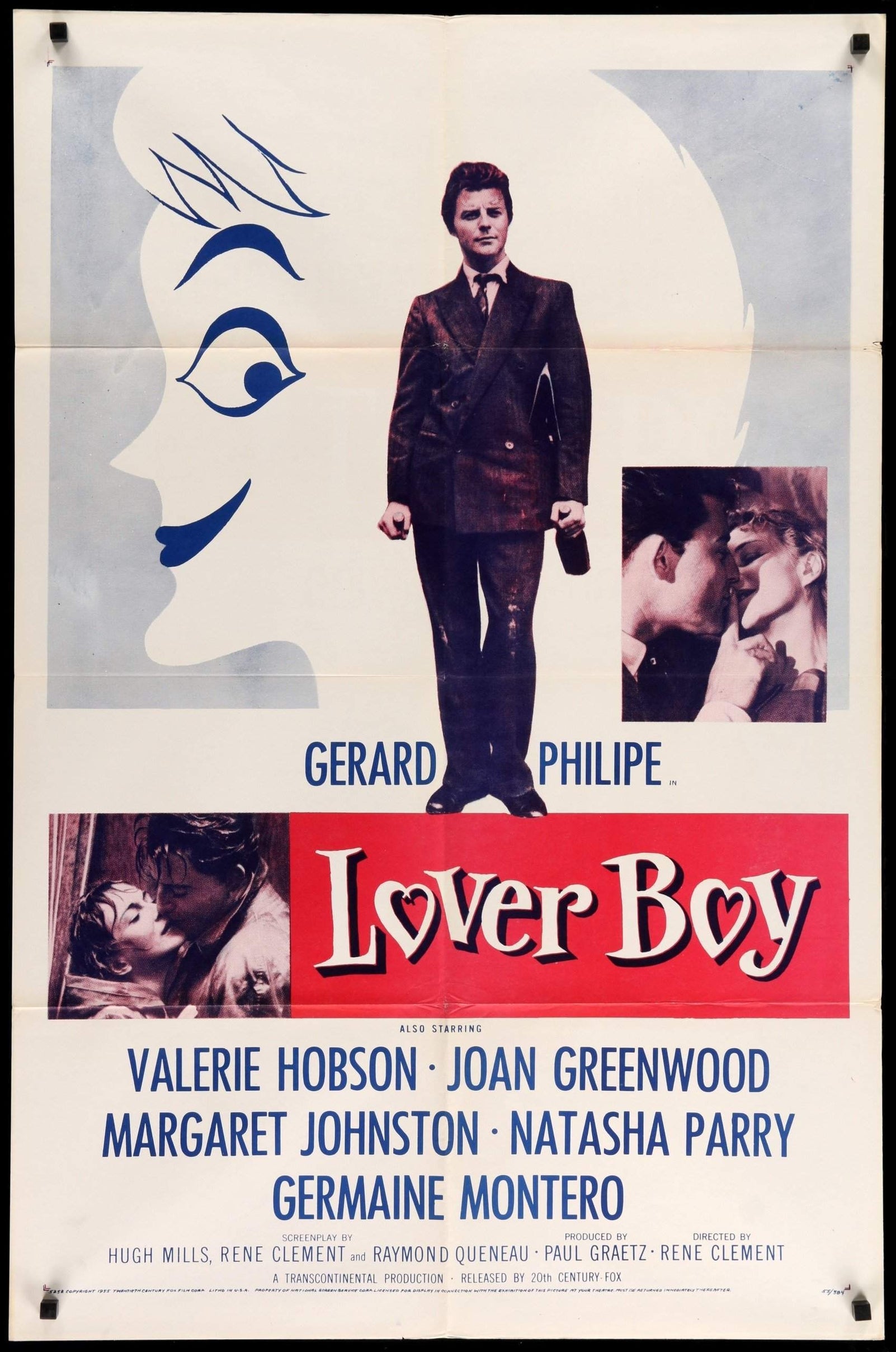 Lovers, Happy Lovers! / Lover Boy (1954) original movie poster for sale at Originalfilmart