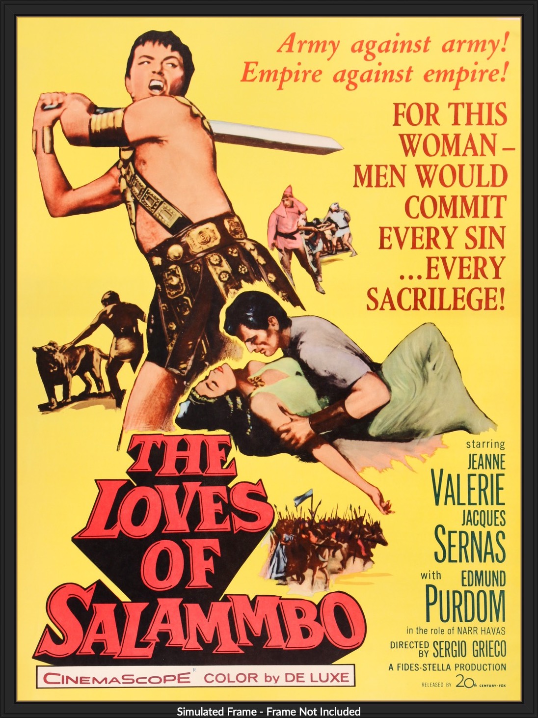 Loves of Salammbo (1960) original movie poster for sale at Originalfilmart