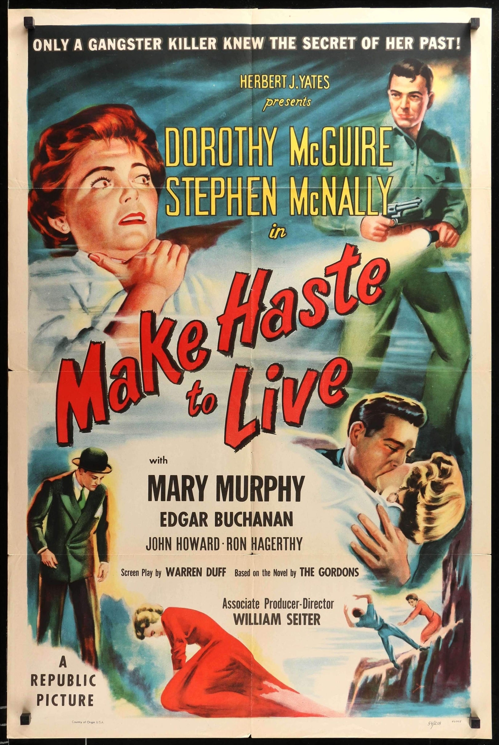 Make Haste to Live (1954) original movie poster for sale at Originalfilmart