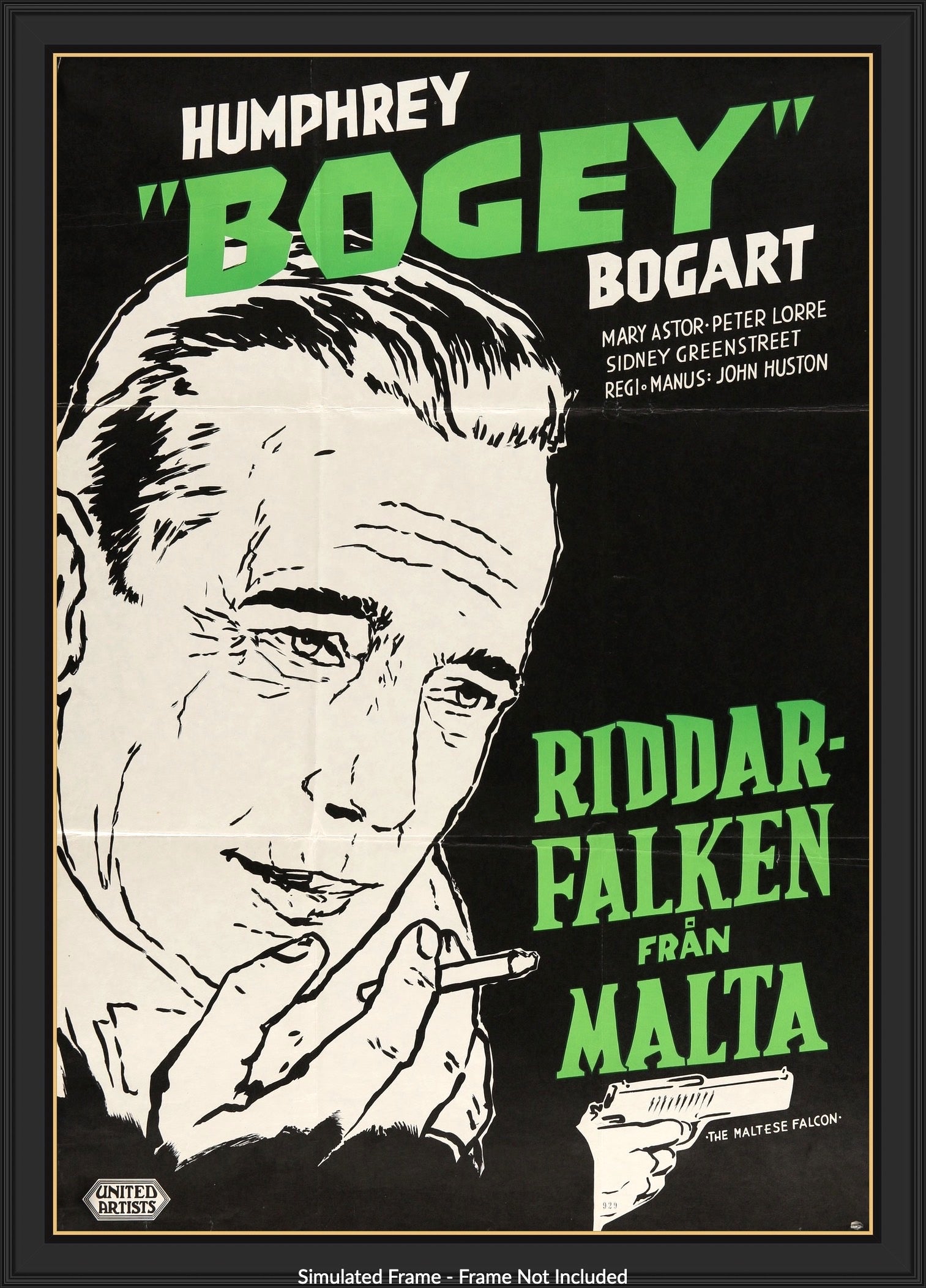 Maltese Falcon (1941) original movie poster for sale at Originalfilmart