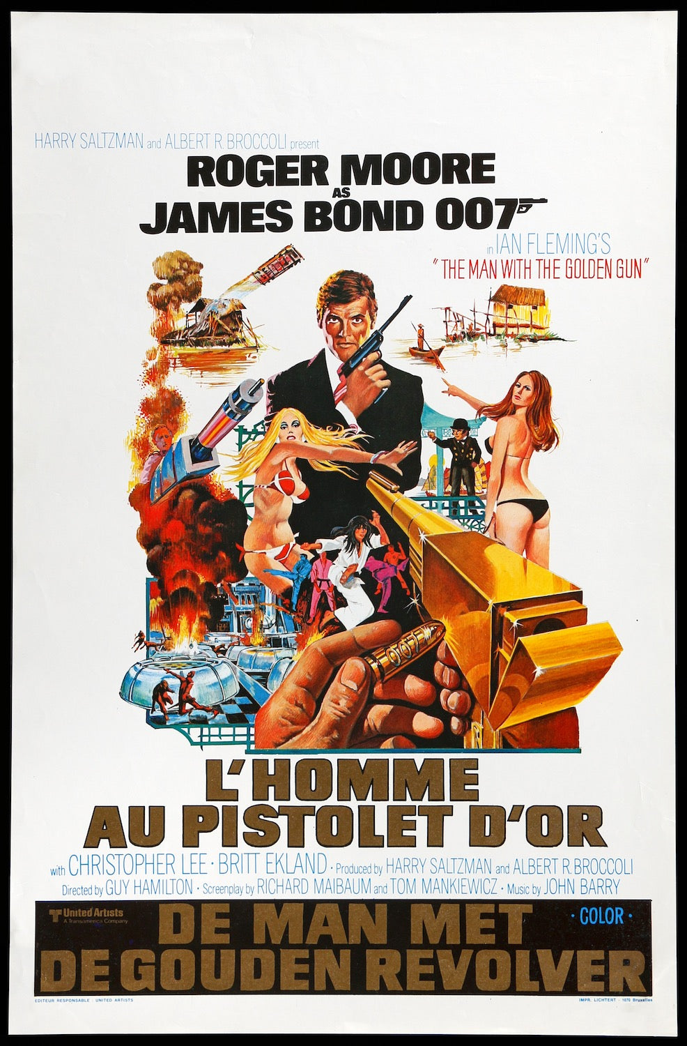 Man with the Golden Gun (1974) original movie poster for sale at Originalfilmart
