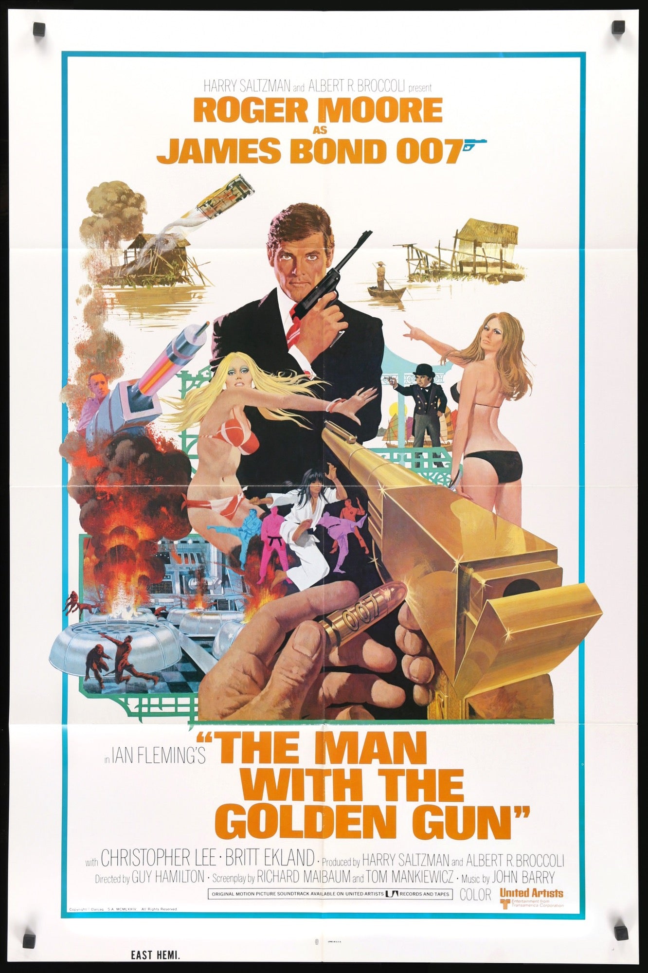 Man with the Golden Gun (1974) original movie poster for sale at Originalfilmart