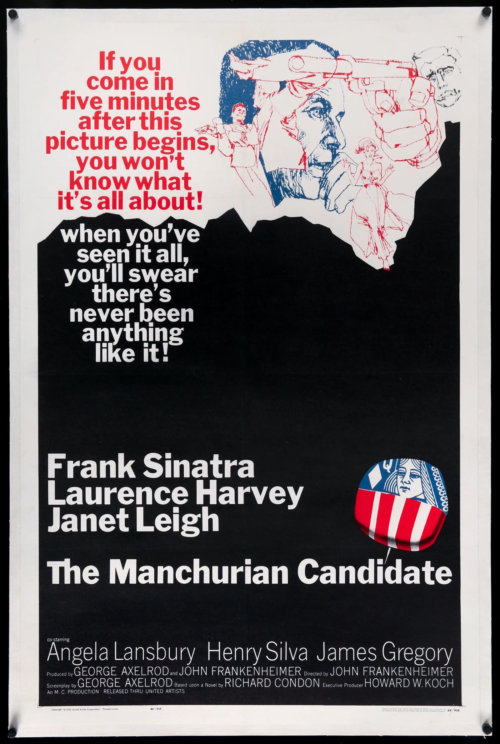 Manchurian Candidate (1962) original movie poster for sale at Originalfilmart