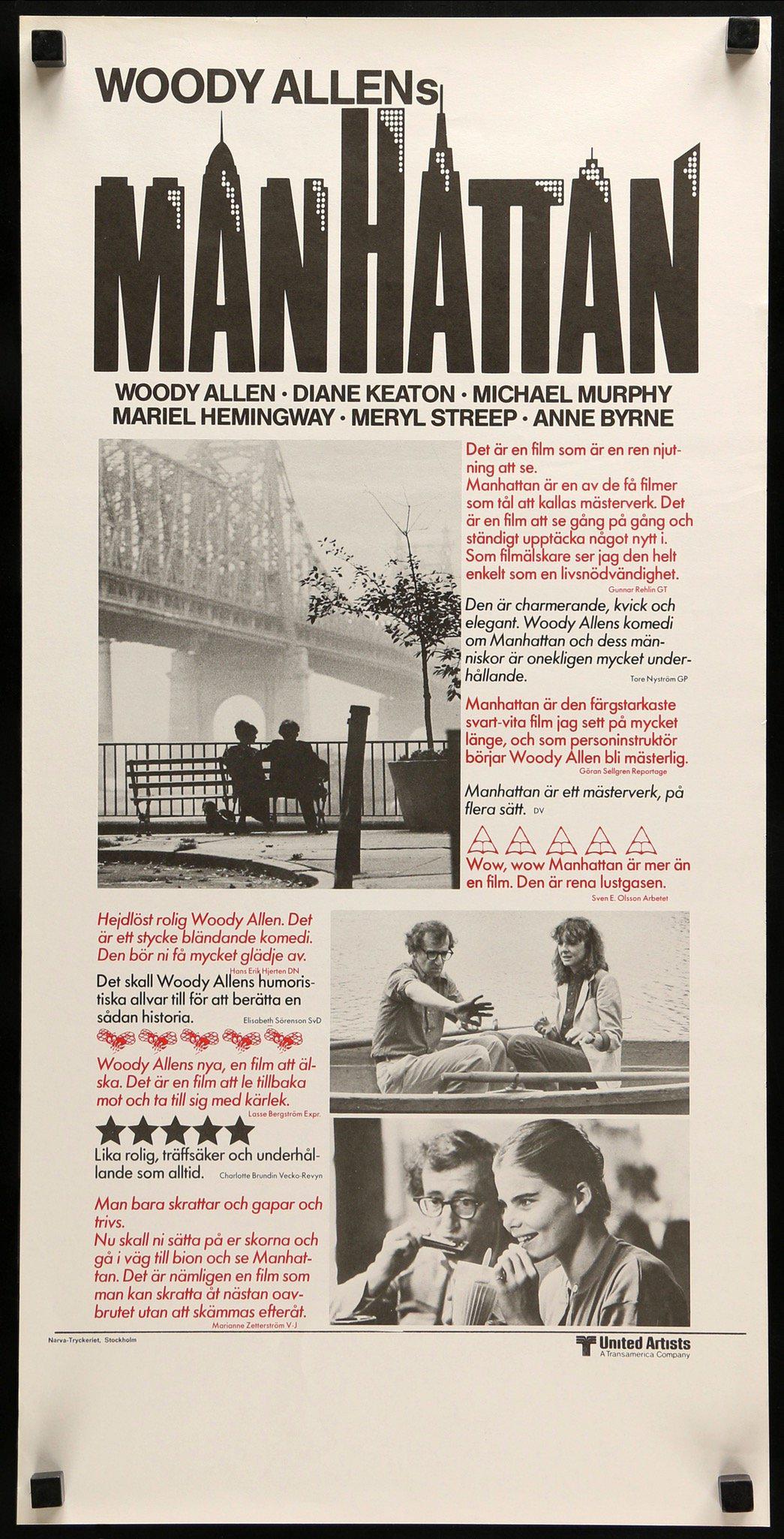 Manhattan (1979) original movie poster for sale at Originalfilmart