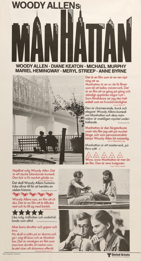 Manhattan (1979) original movie poster for sale at Originalfilmart