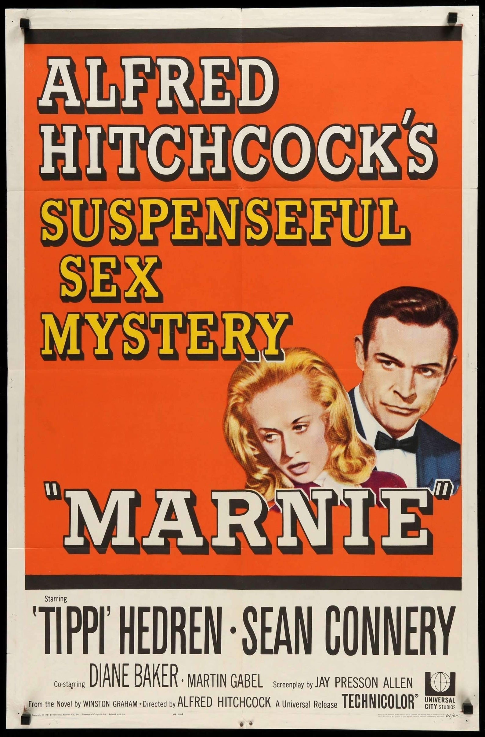 Marnie (1964) original movie poster for sale at Originalfilmart