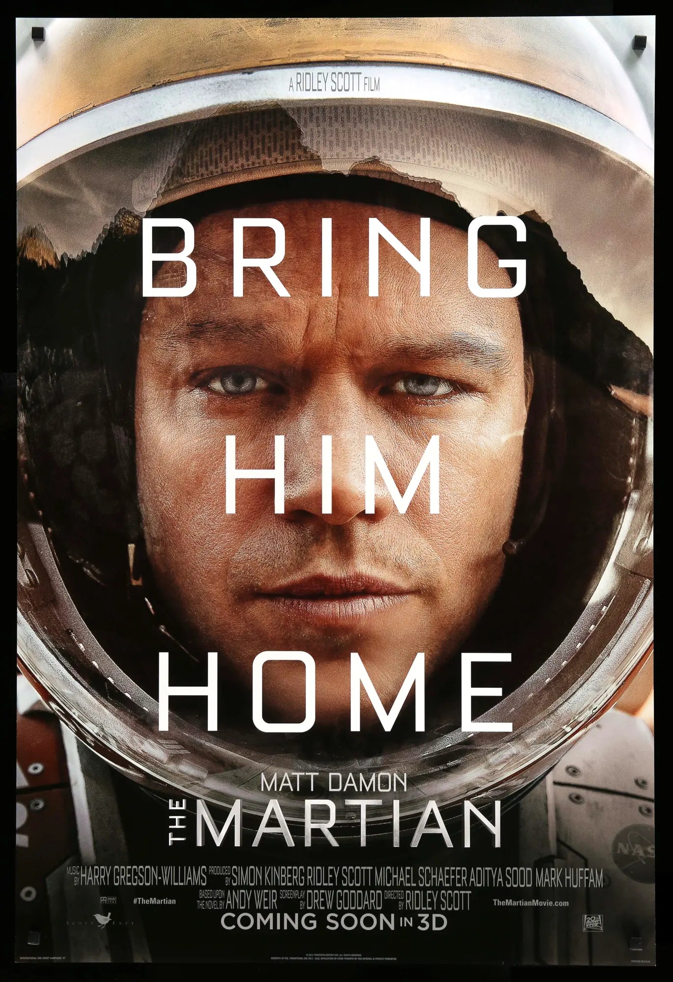 Martian (2015) original movie poster for sale at Originalfilmart