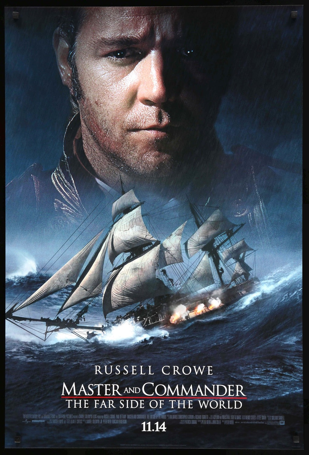 Master and Commander: The Far Side of the World (2003) original movie poster for sale at Originalfilmart