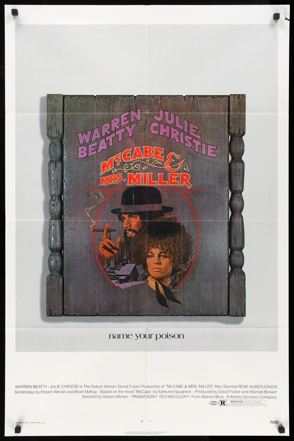 McCabe &amp; Mrs. Miller (1971) original movie poster for sale at Originalfilmart
