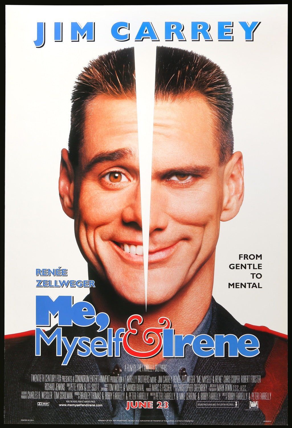 Me, Myself and Irene (2000) original movie poster for sale at Originalfilmart