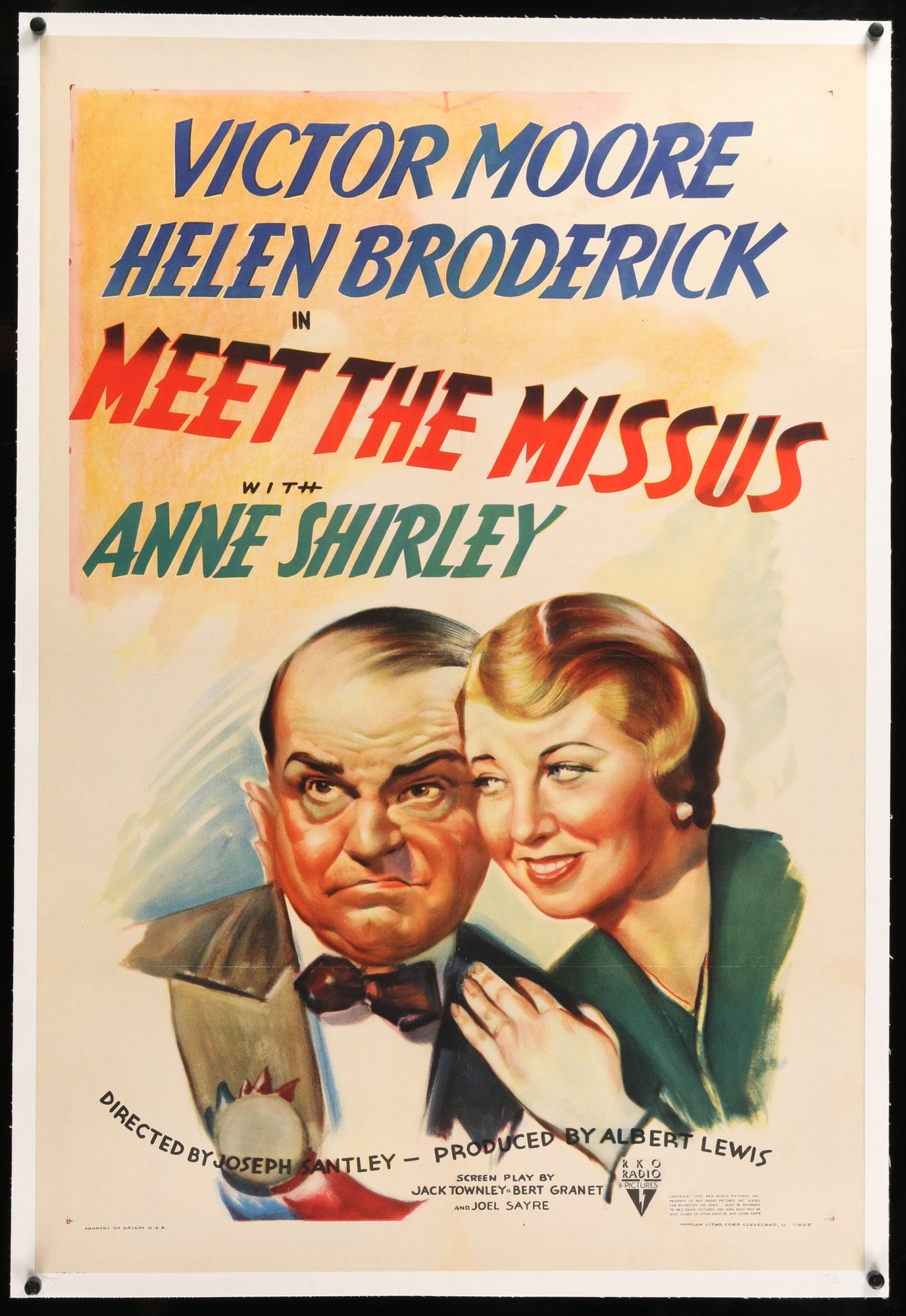 Meet the Missus (1937) original movie poster for sale at Originalfilmart