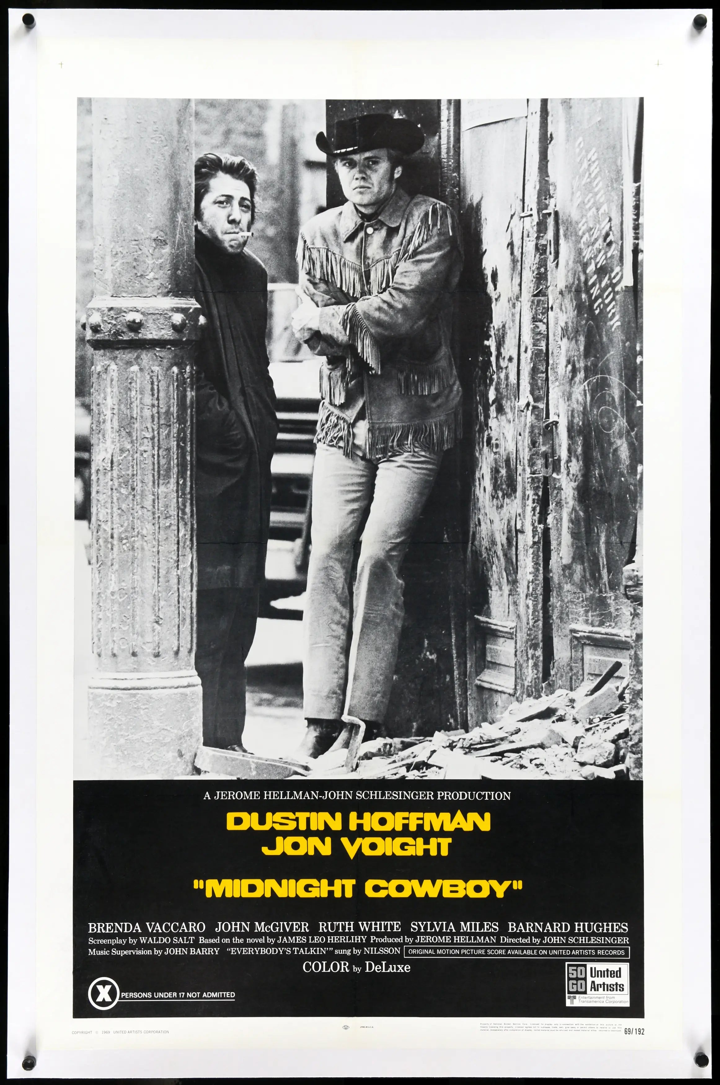 Midnight Cowboy (1969) original movie poster for sale at Originalfilmart