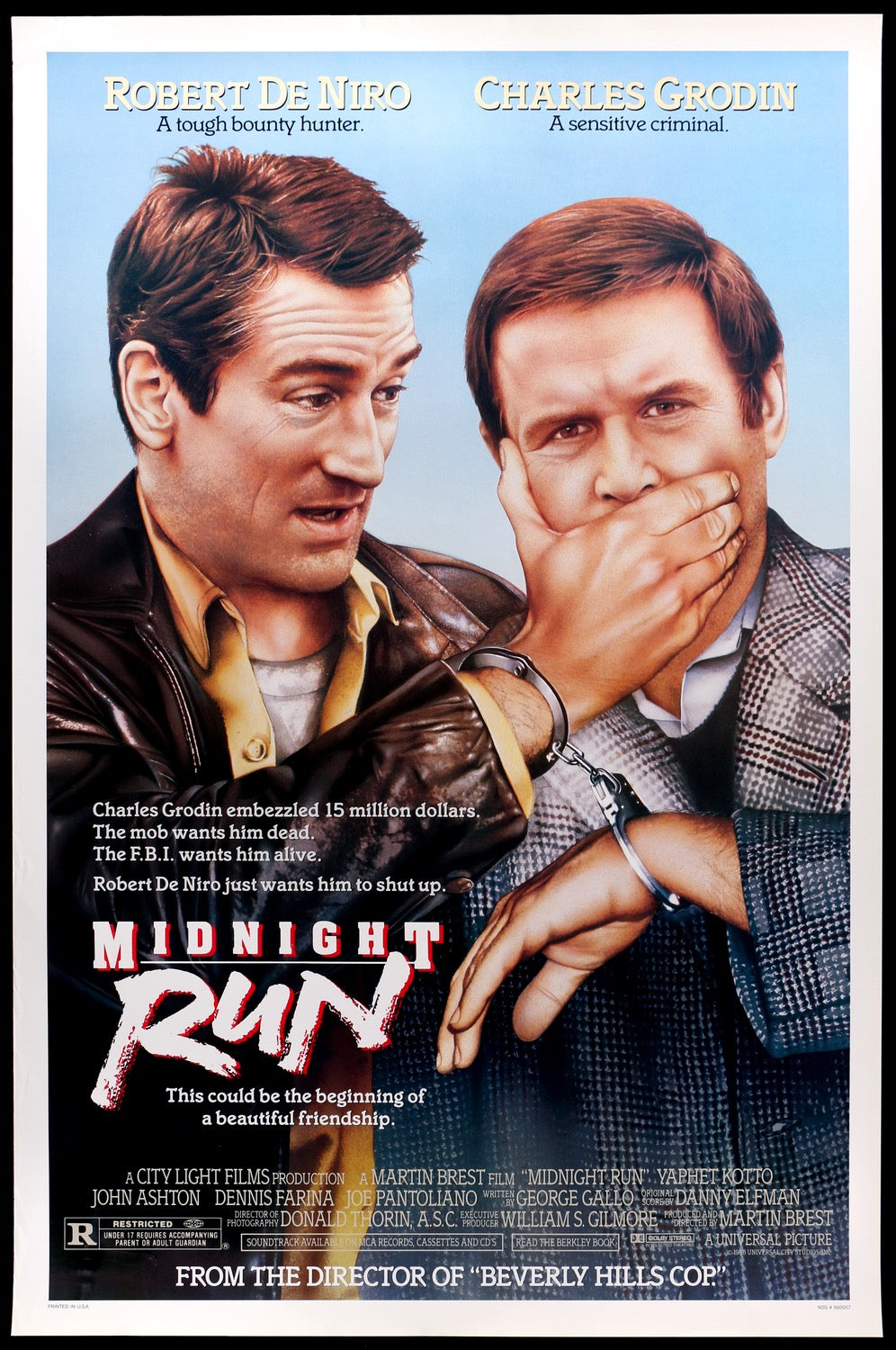 Midnight Run (1988) original movie poster for sale at Originalfilmart