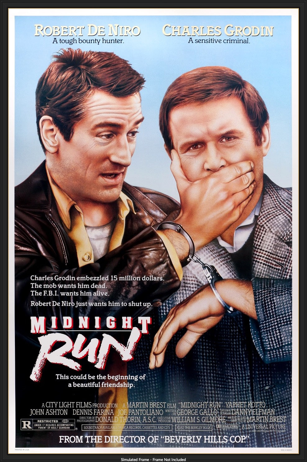 Midnight Run (1988) original movie poster for sale at Originalfilmart