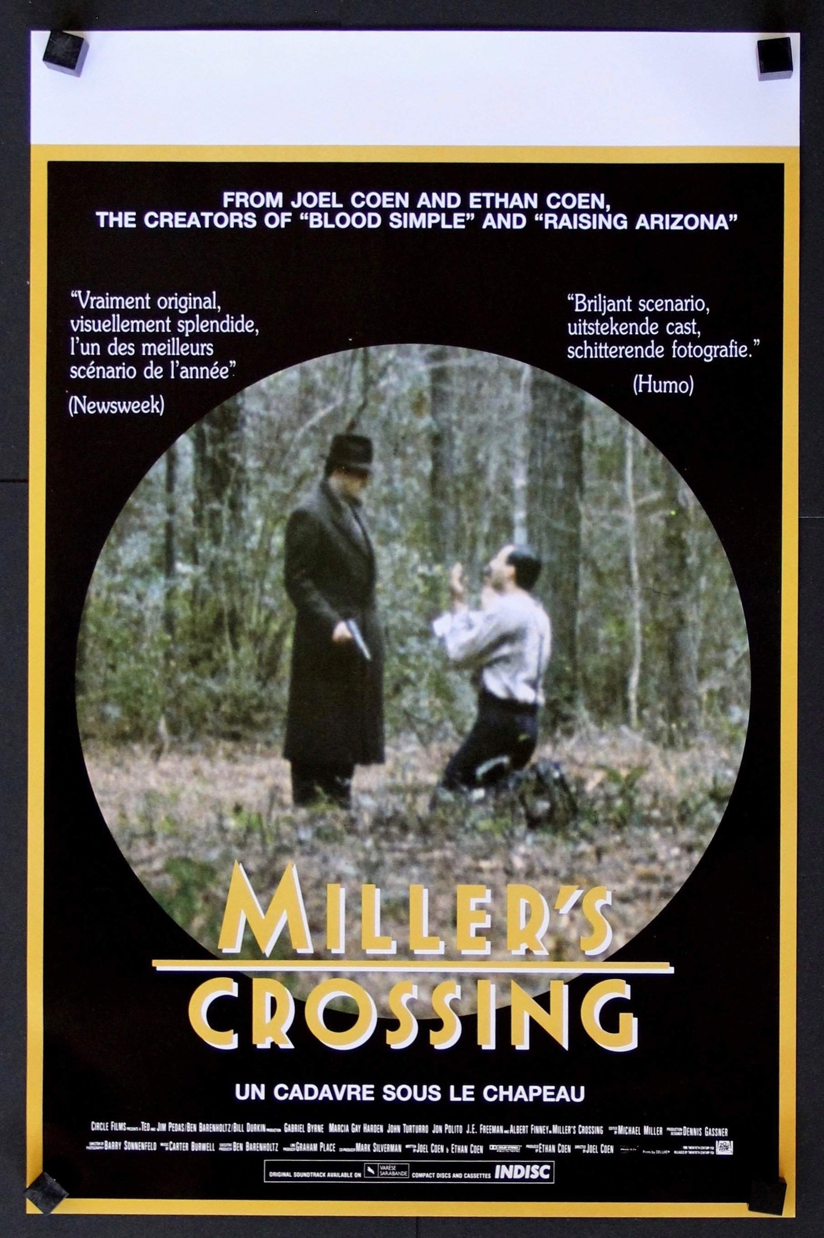 Miller's Crossing (1990) original movie poster for sale at Originalfilmart