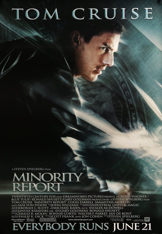 Minority Report (2002) original movie poster for sale at Originalfilmart