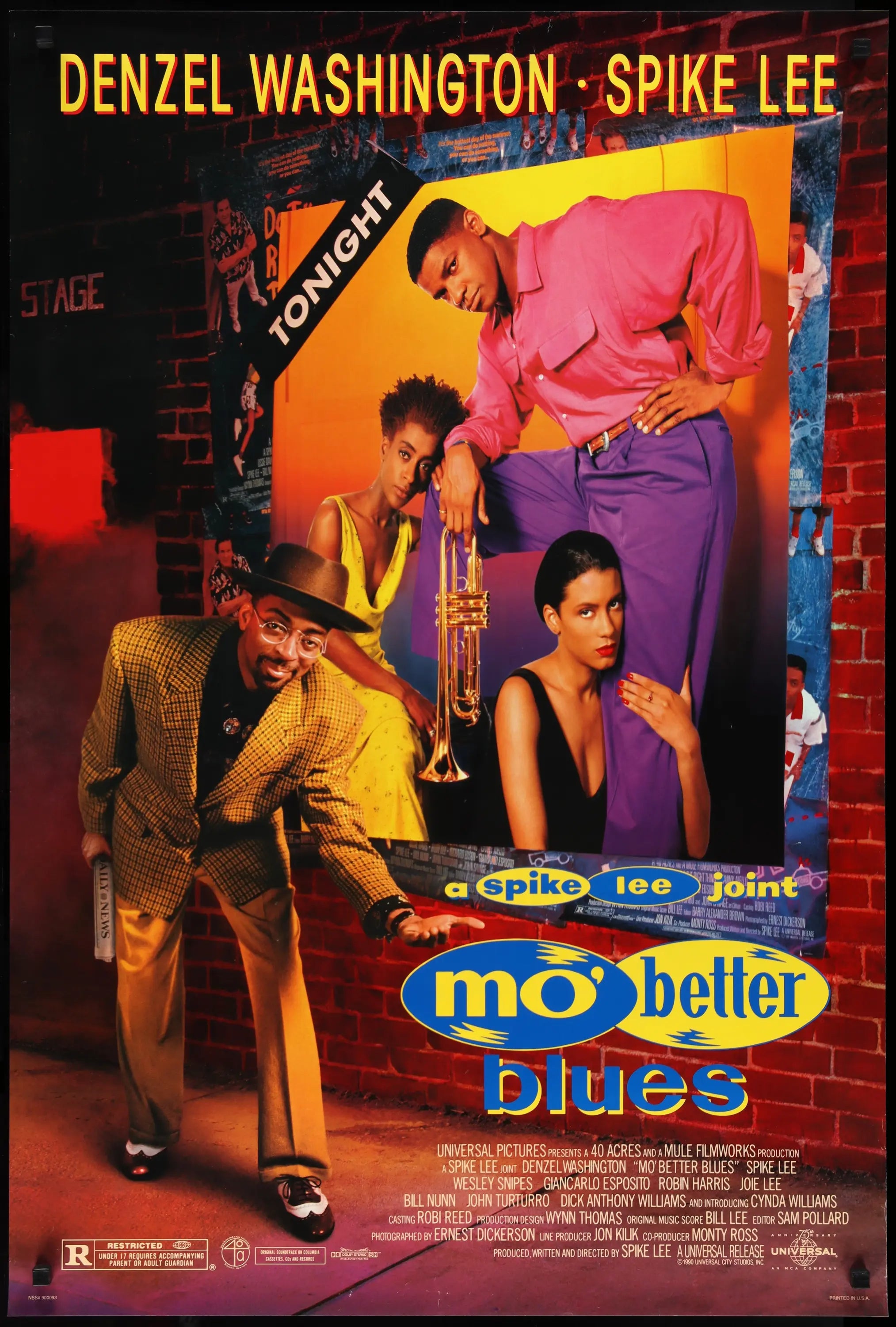 Mo' Better Blues (1990) original movie poster for sale at Originalfilmart