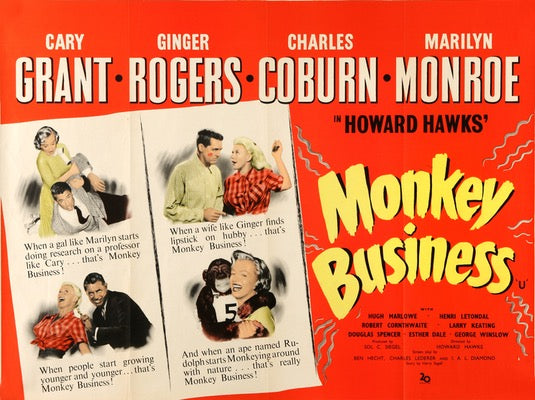 Monkey Business (1952) original movie poster for sale at Originalfilmart