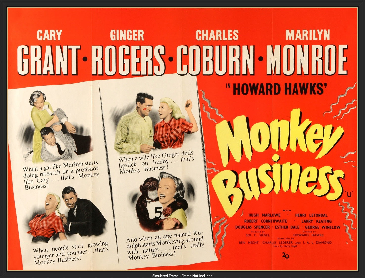 Monkey Business (1952) original movie poster for sale at Originalfilmart