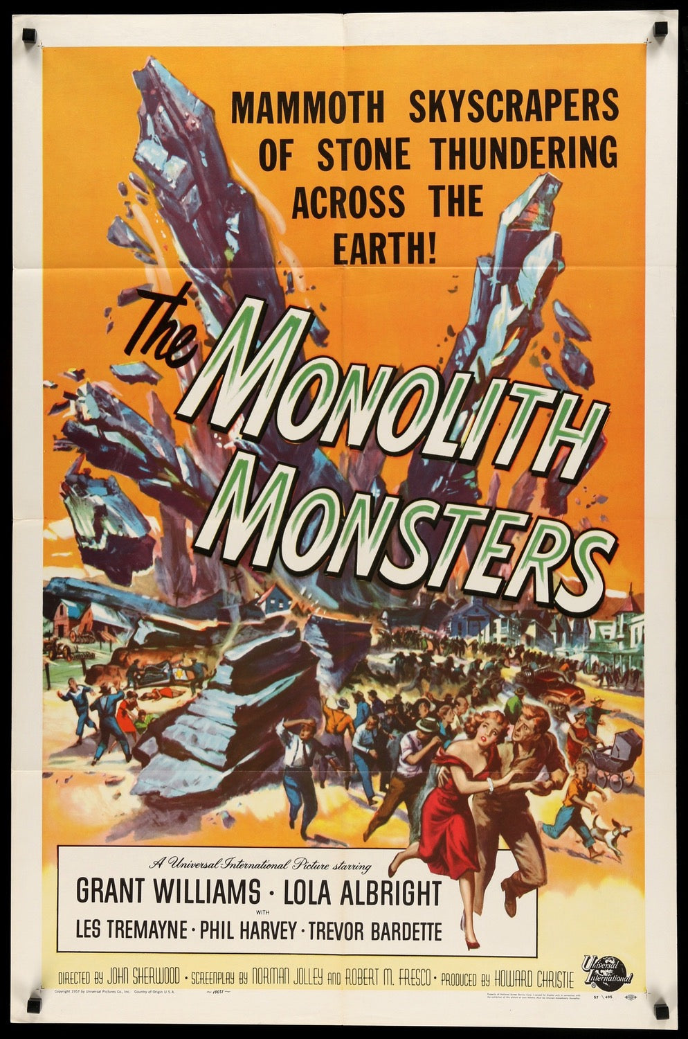 Monolith Monsters (1957) original movie poster for sale at Originalfilmart