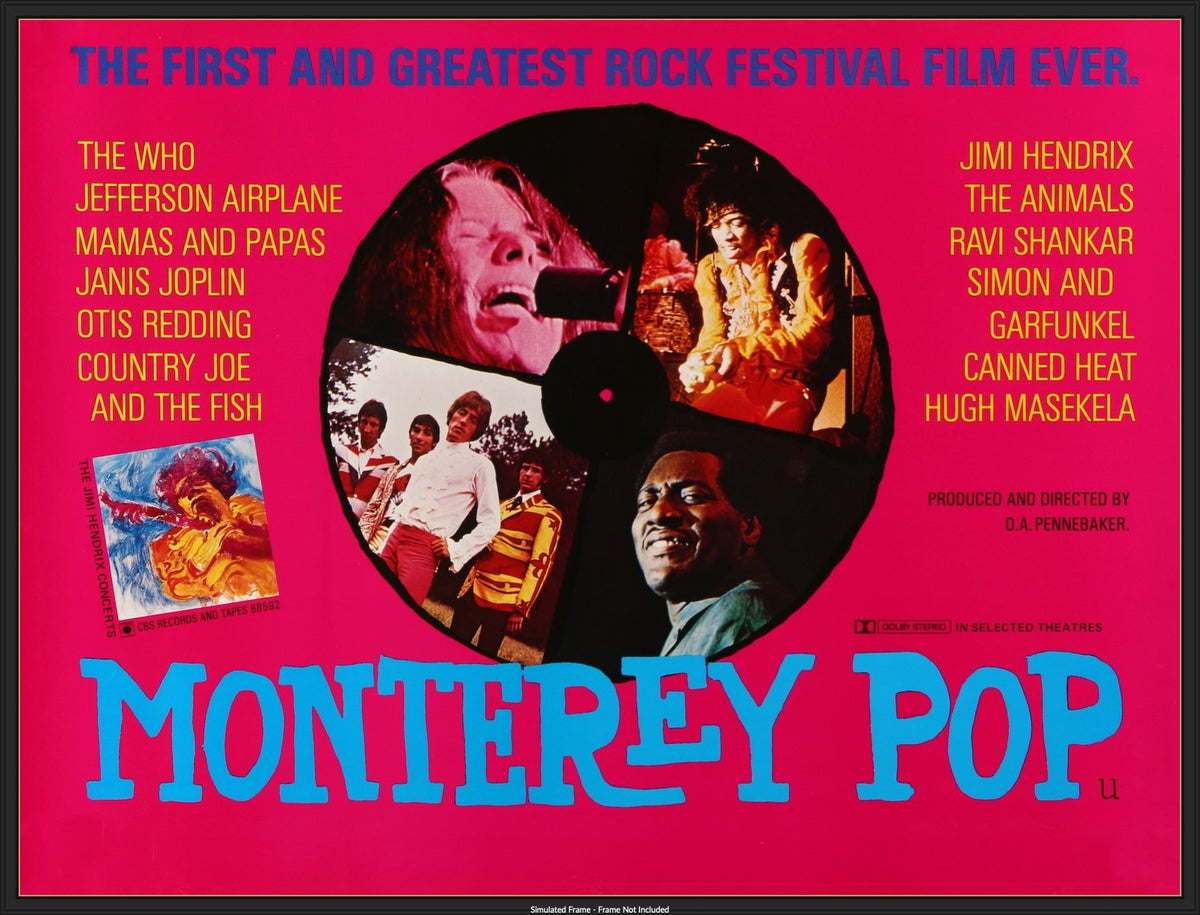 Monterey Pop (1968) original movie poster for sale at Originalfilmart
