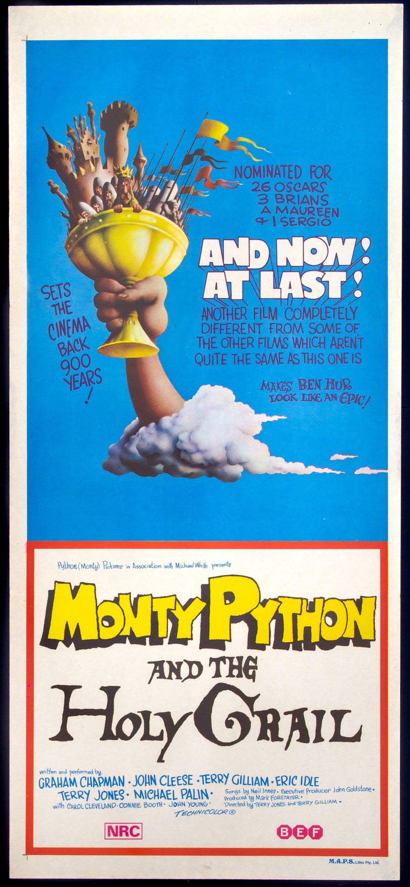Monty Python and the Holy Grail (1975) original movie poster for sale at Originalfilmart