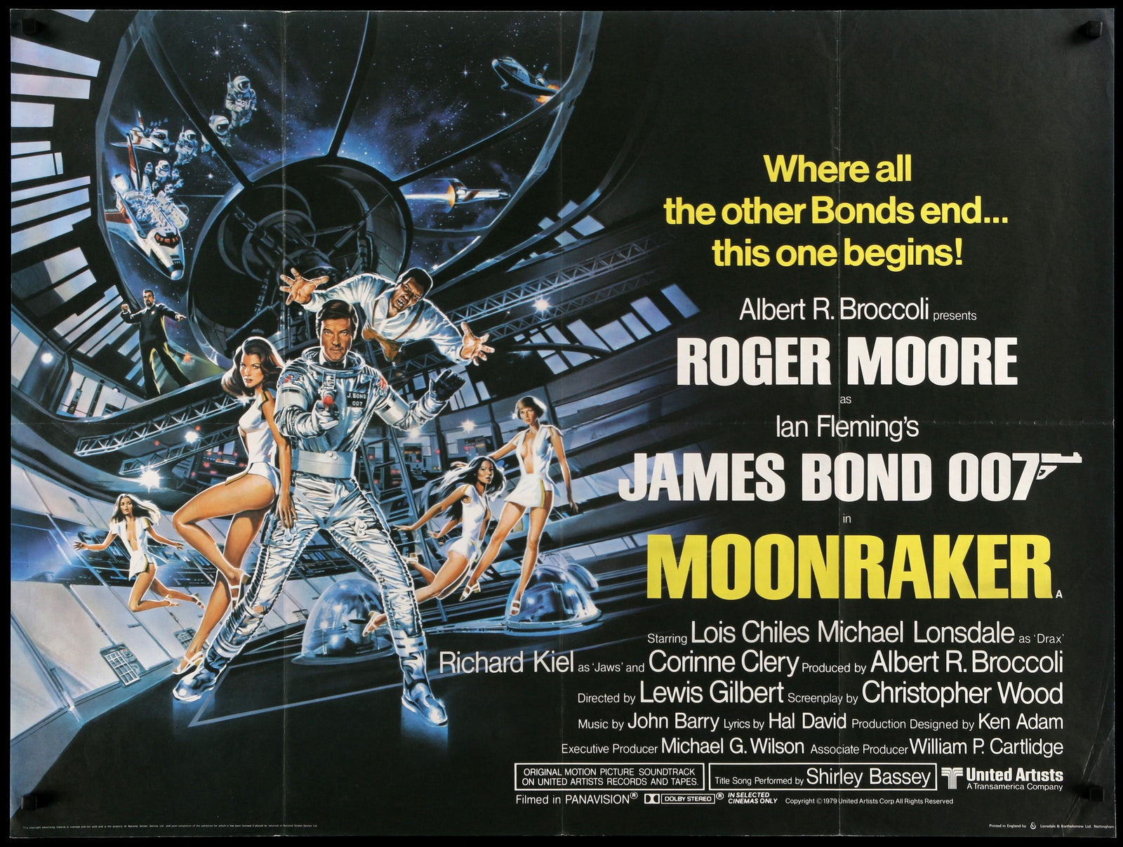 Moonraker (1979) original movie poster for sale at Originalfilmart