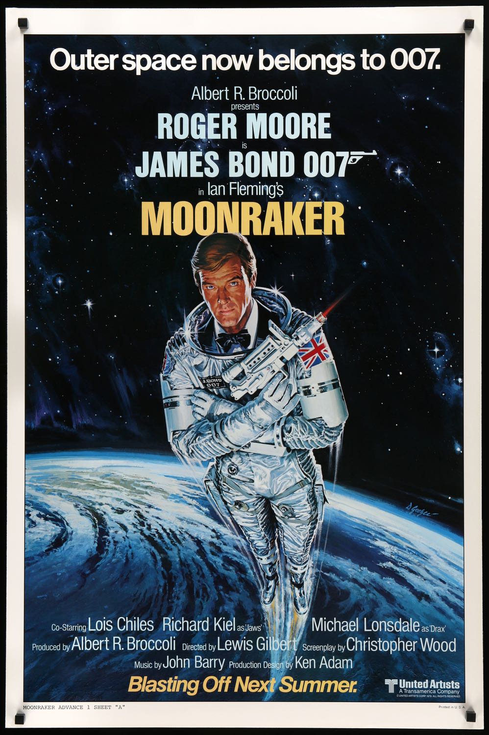 Moonraker (1979) original movie poster for sale at Originalfilmart