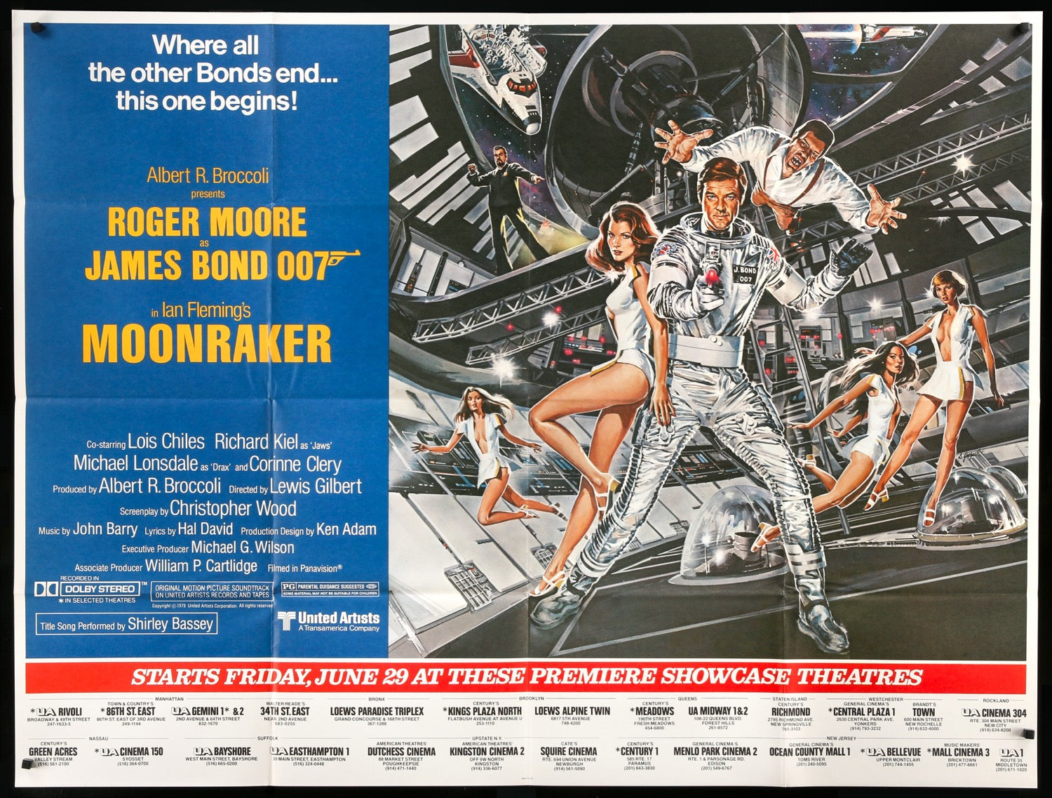 Moonraker (1979) original movie poster for sale at Originalfilmart