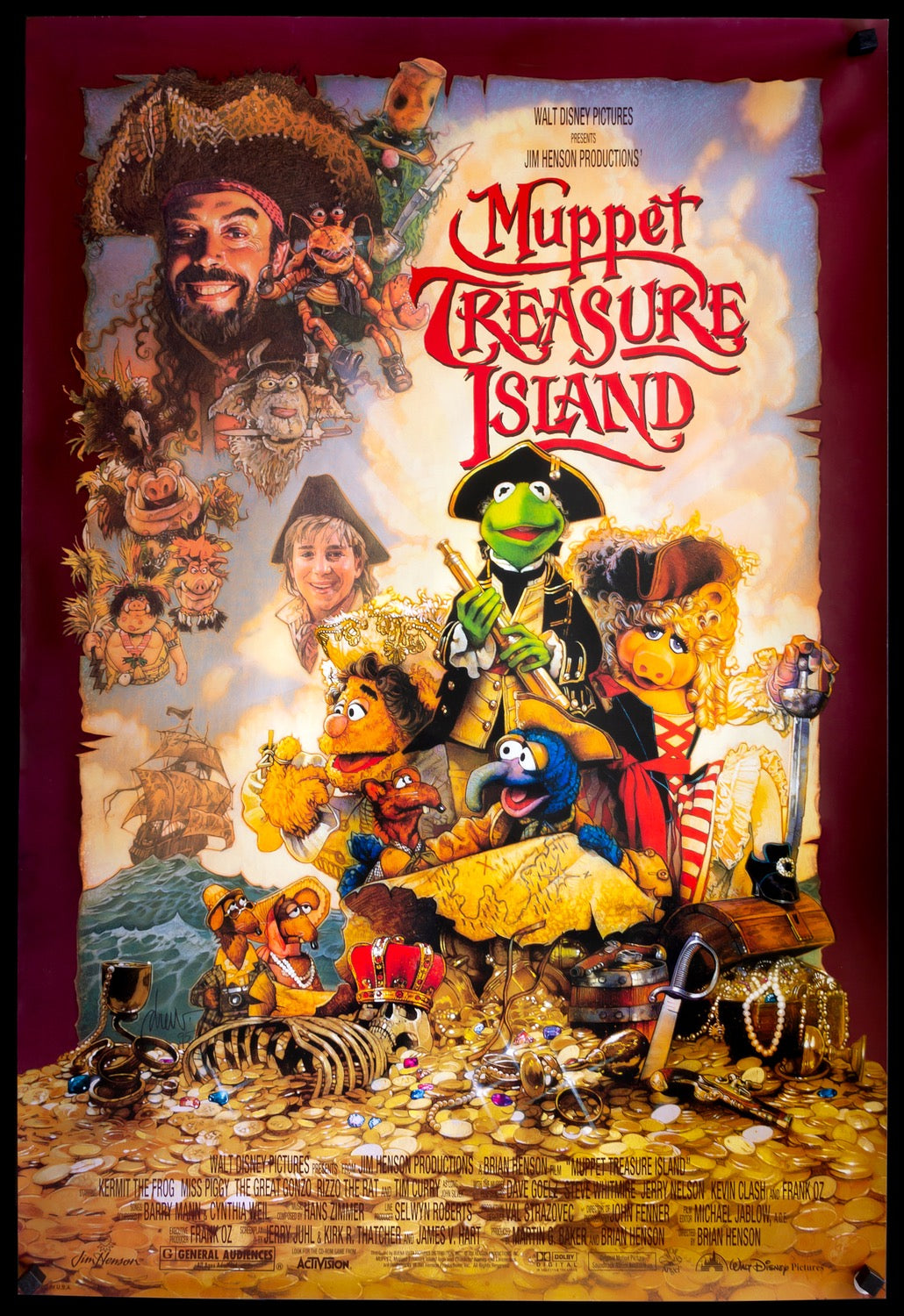 Muppet Treasure Island (1996) original movie poster for sale at Originalfilmart
