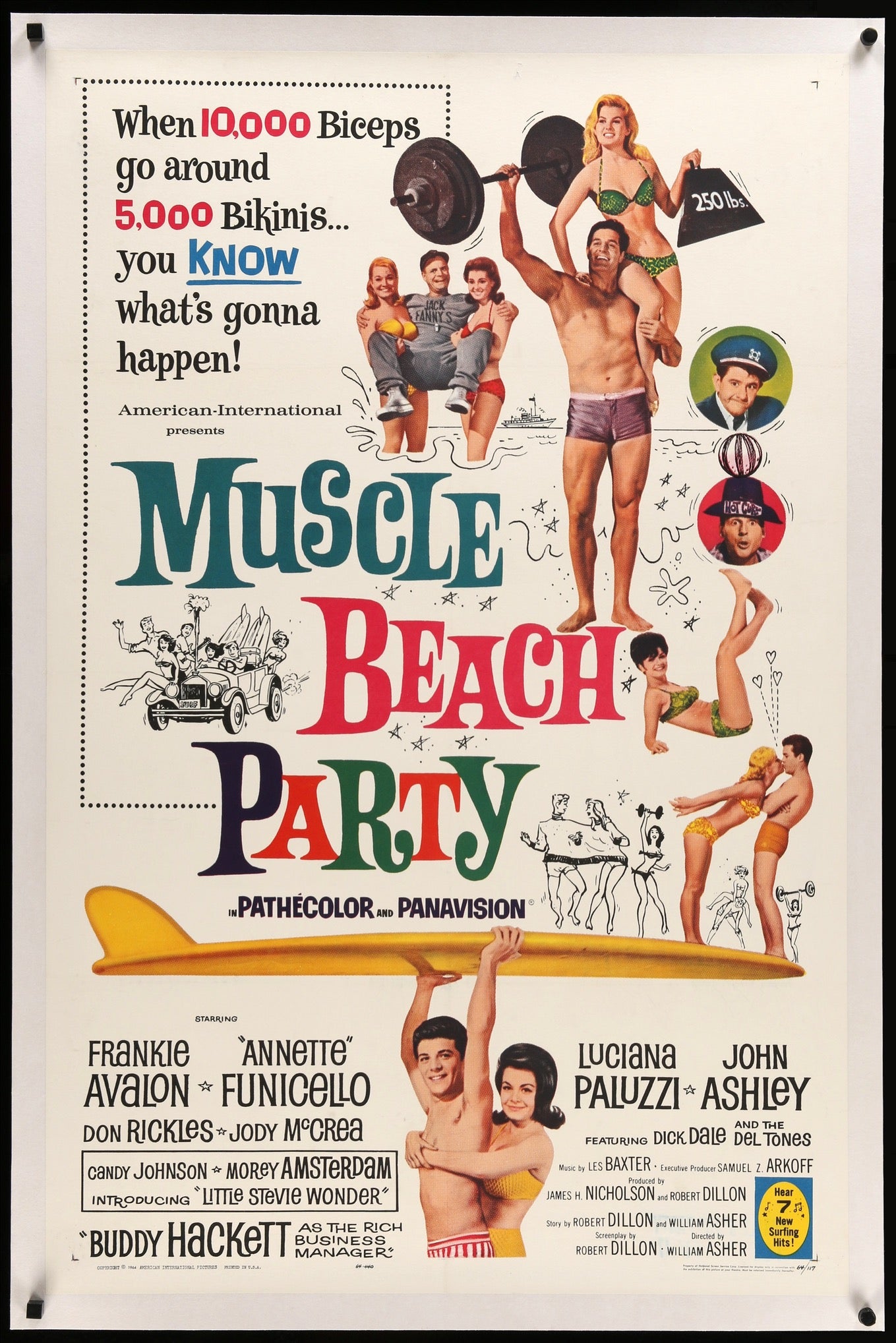 Muscle Beach Party (1964) original movie poster for sale at Originalfilmart